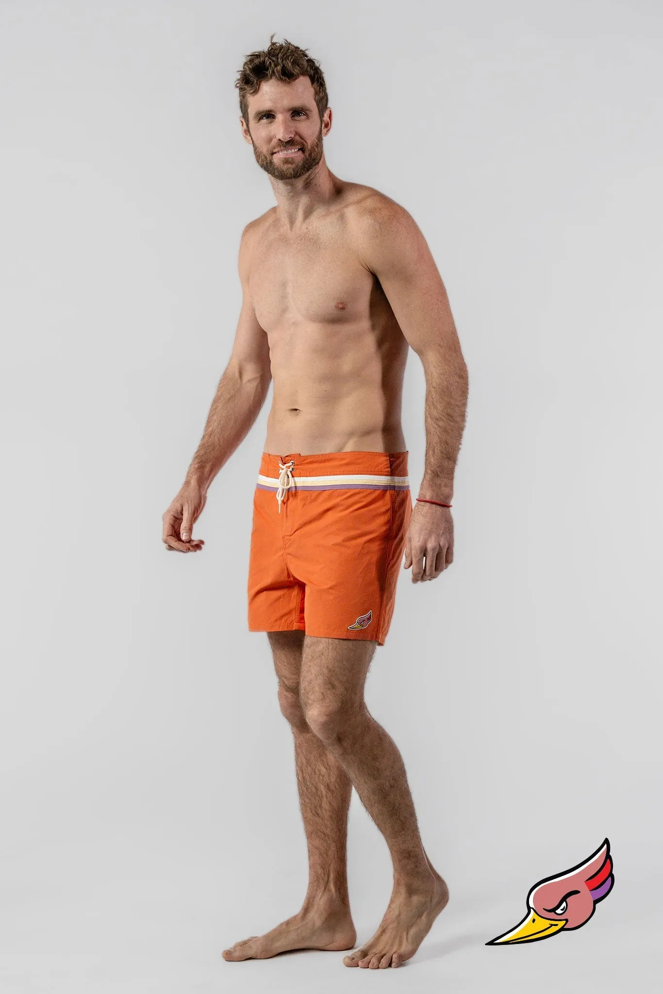 HERREN SCHWIMMSHORTS ORANGE