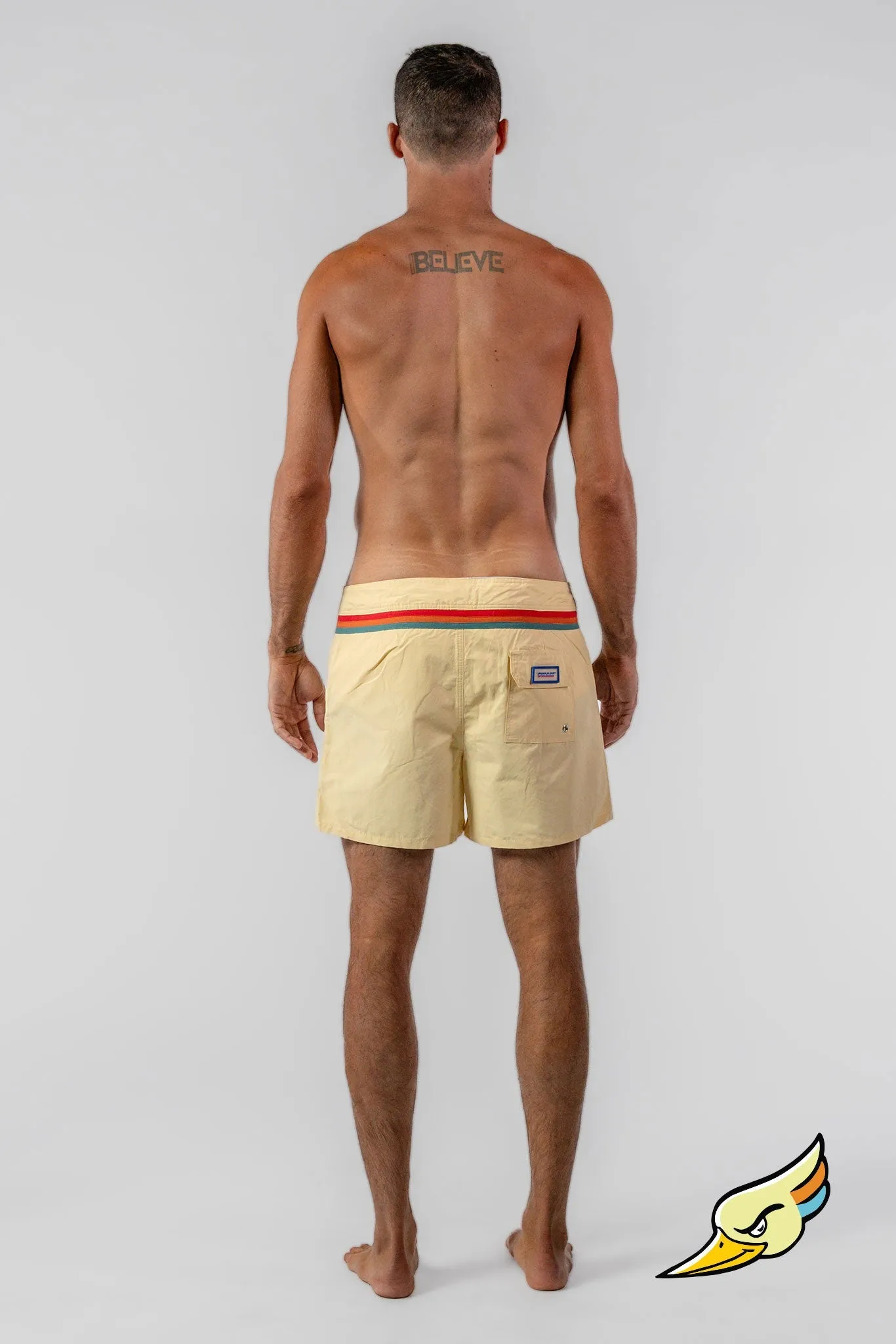 HERREN SCHWIMMSHORTS GELB