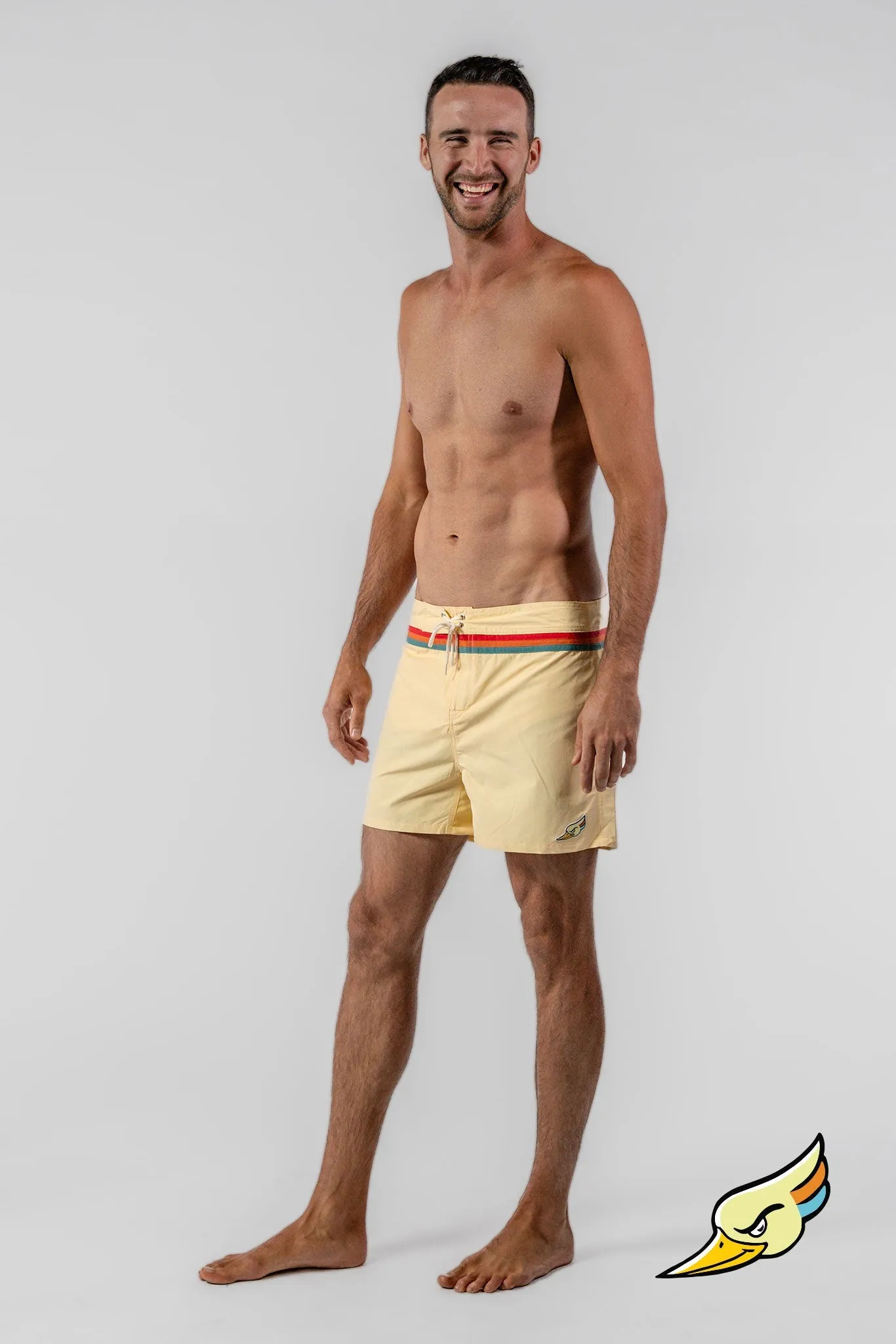 HERREN SCHWIMMSHORTS GELB