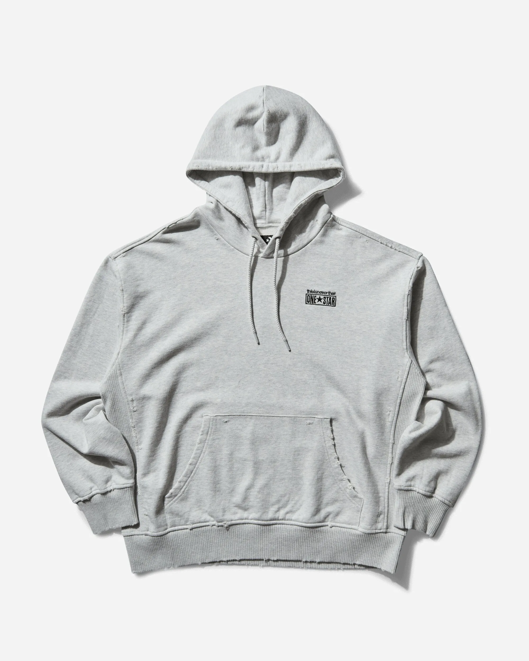 Herren thisisneverthat Gewaschene Kapuzenjacke Hell Retro Grau Meliert