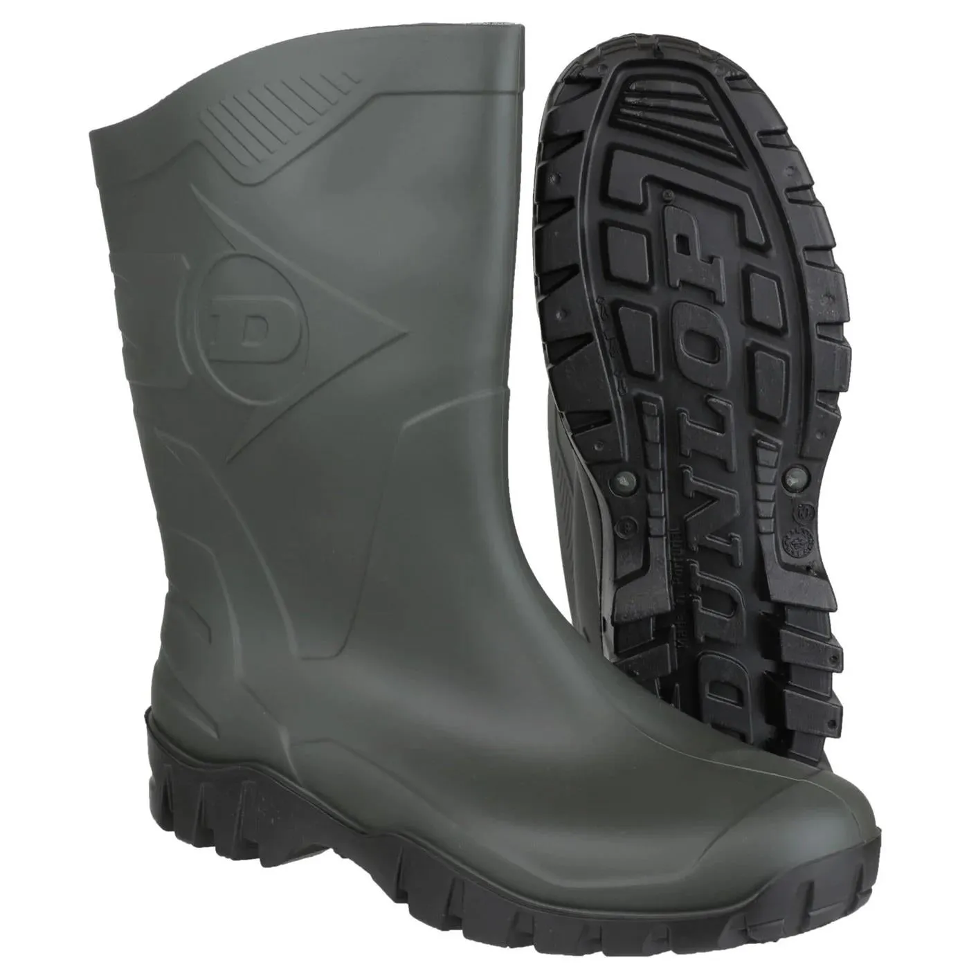 Herren Weitpassform Dunlop Dee Wadenhohe Gummistiefel