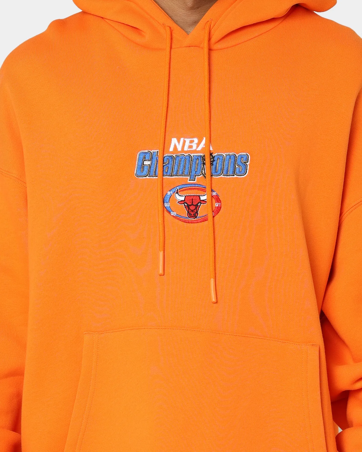 Mitchell & Ness Chicago Bulls Jubiläums-Hoodie Orange