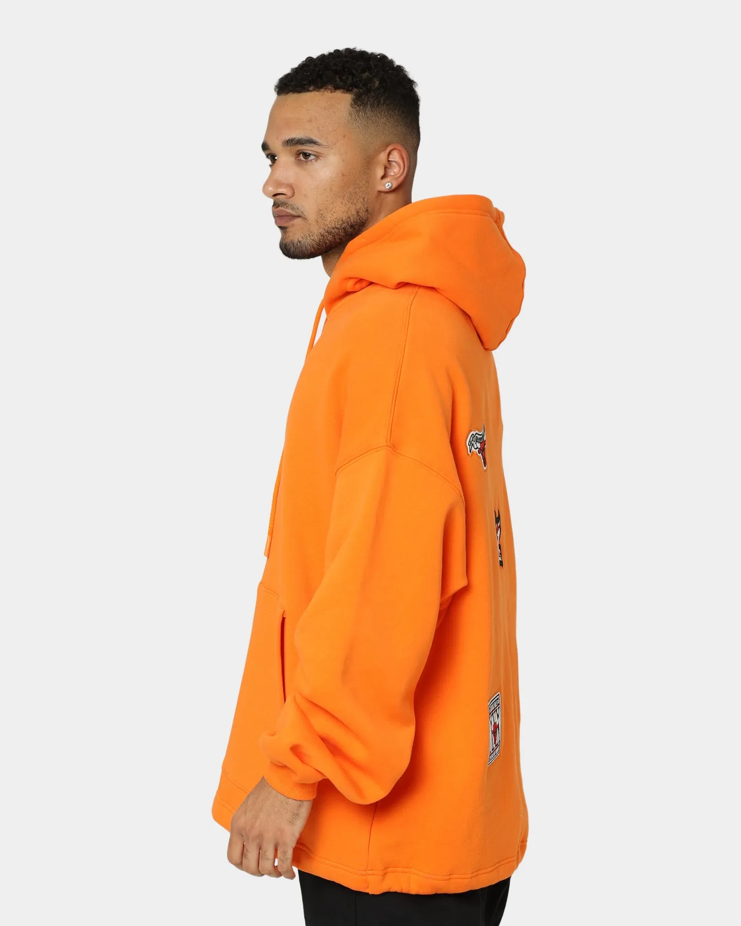 Mitchell & Ness Chicago Bulls Jubiläums-Hoodie Orange