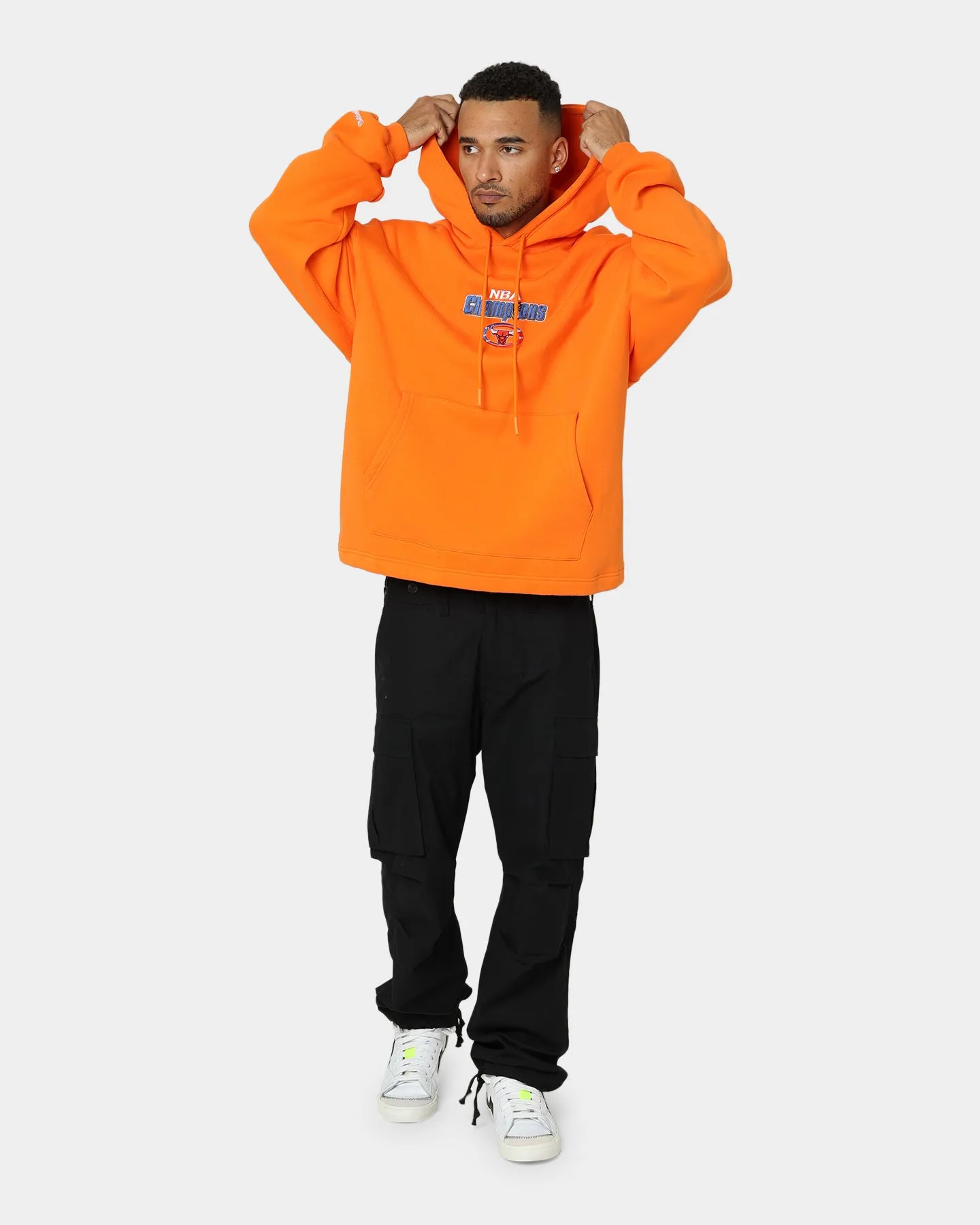 Mitchell & Ness Chicago Bulls Jubiläums-Hoodie Orange