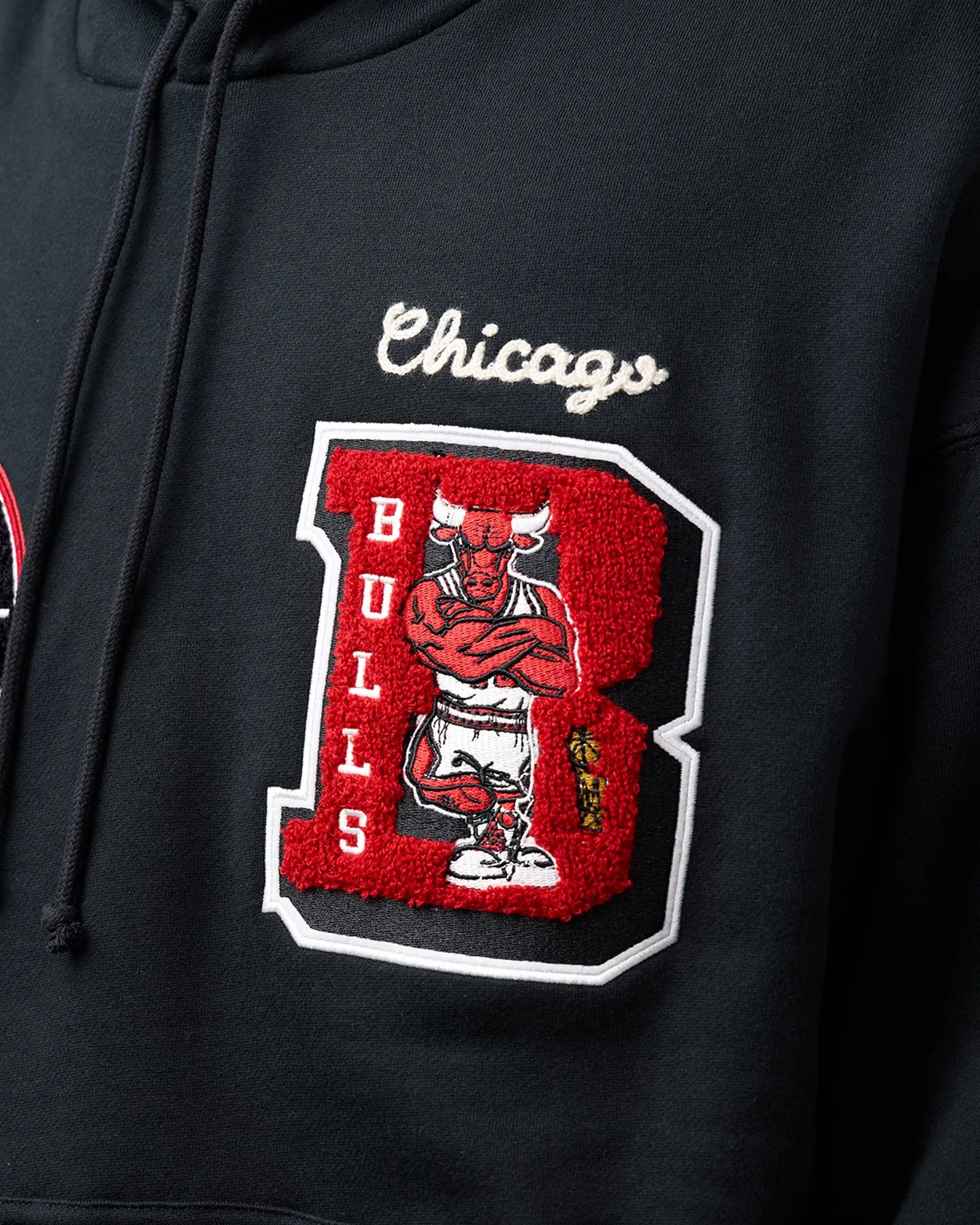 Mitchell & Ness Chicago Bulls Conference Hoodie Vintage Schwarz