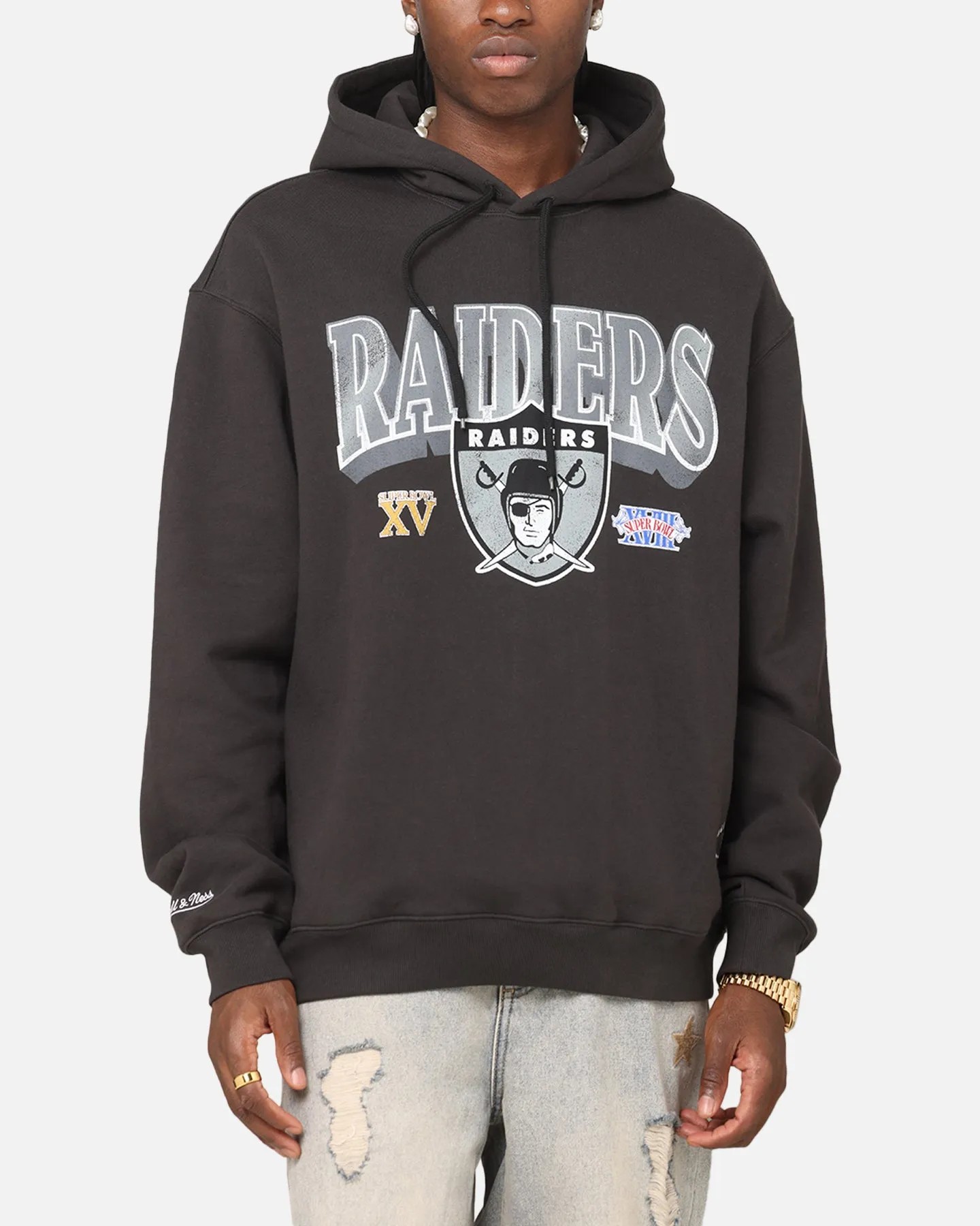 Mitchell & Ness Las Vegas Raiders Kapuzenpullover Vintage Schwarz