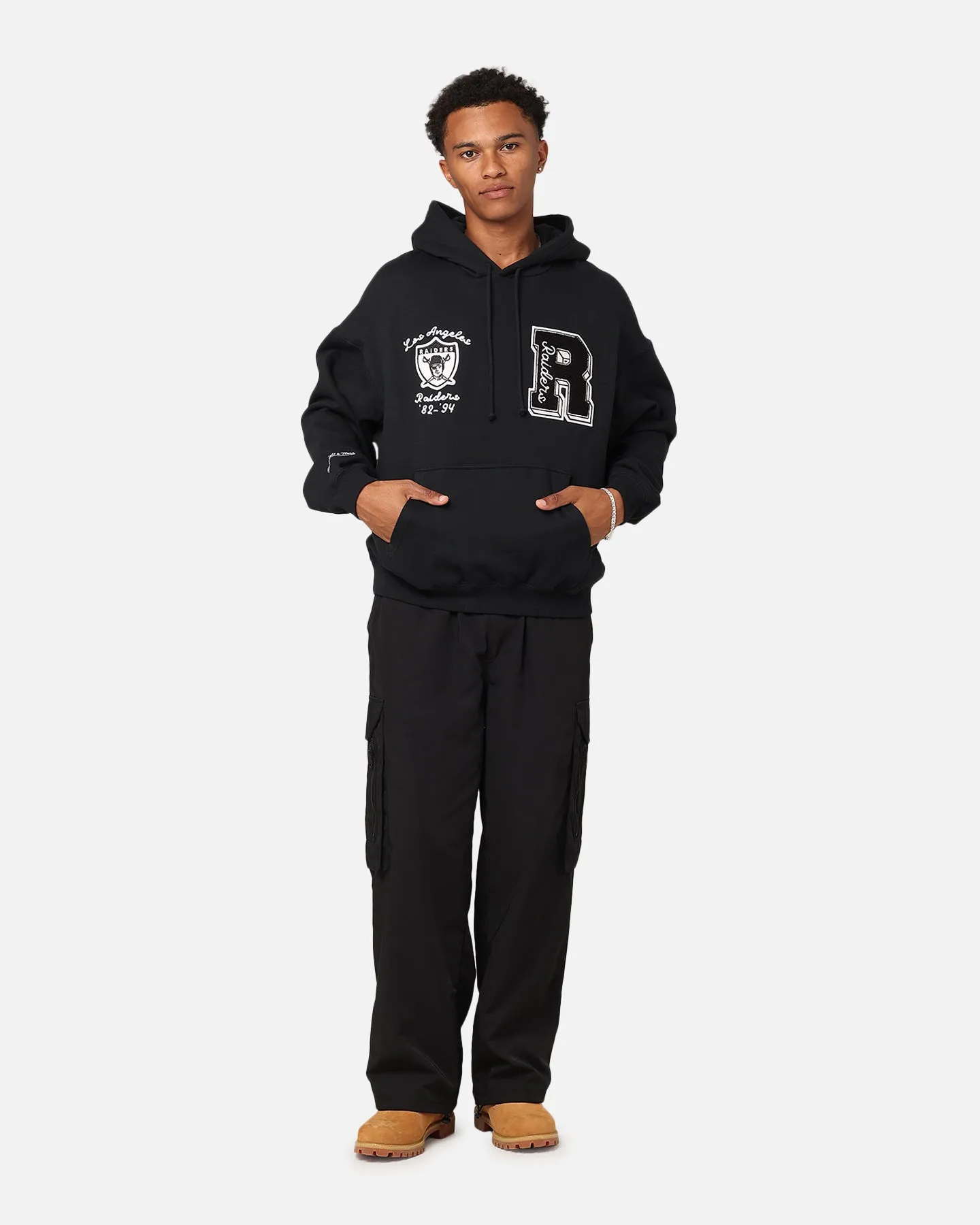 Mitchell & Ness Las Vegas Raiders Kapuzenpullover Conference Verblasstes Schwarz