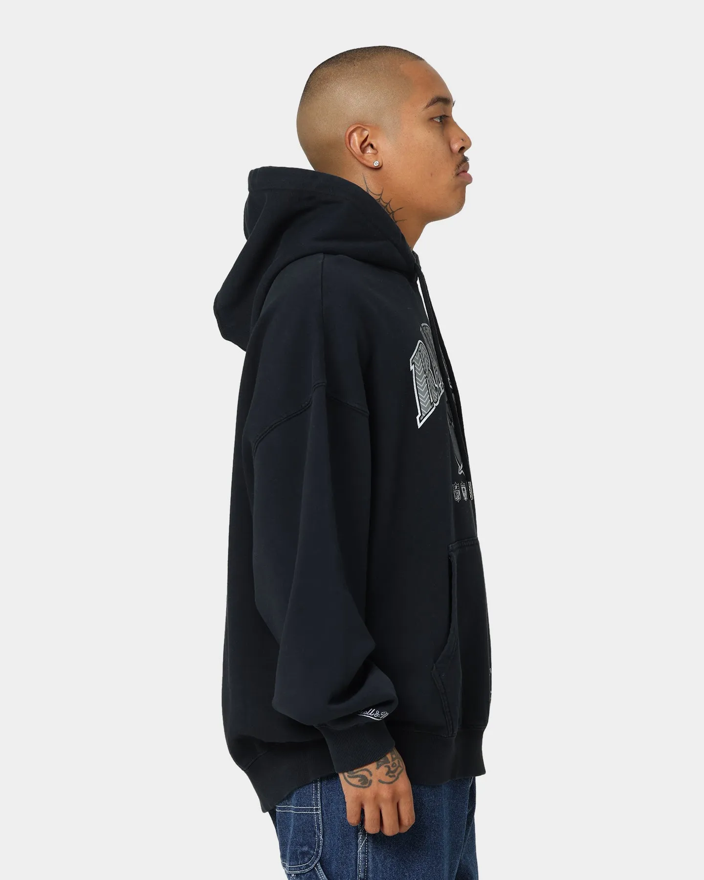 Mitchell & Ness Las Vegas Raiders Point Guard Hoodie Vintage Schwarz