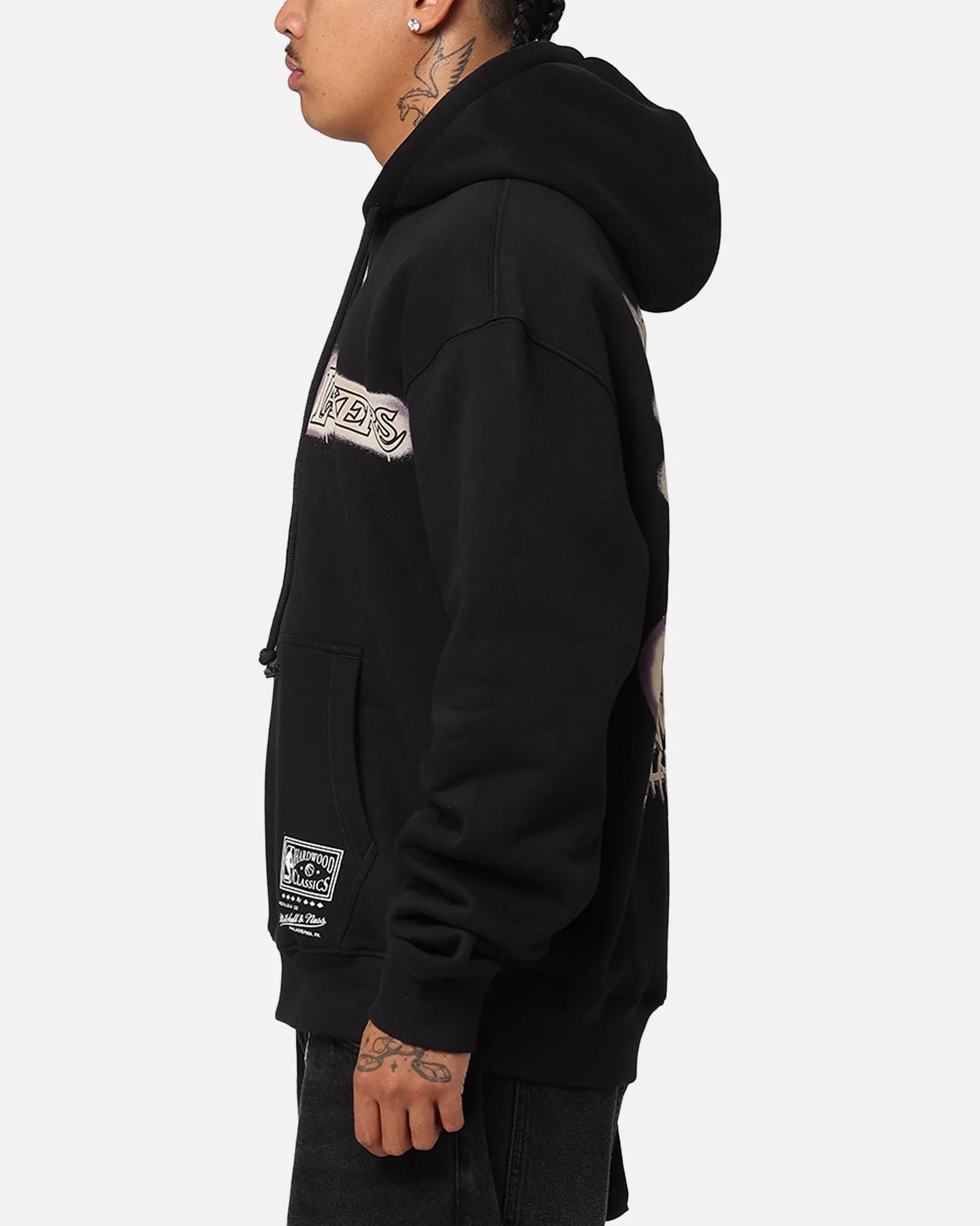 Mitchell & Ness Los Angeles Lakers Champs Graffiti Hoodie Vintage Schwarz