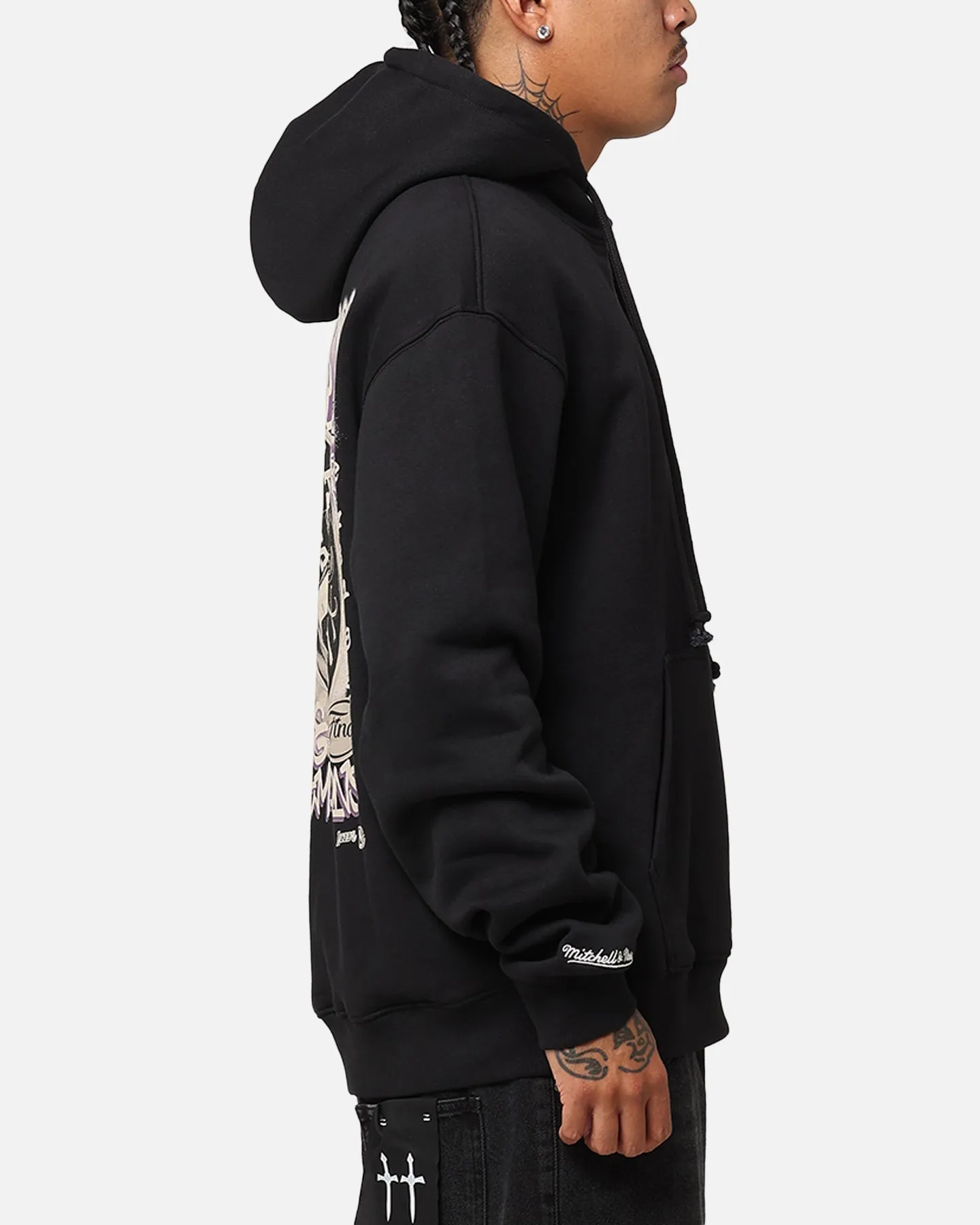 Mitchell & Ness Los Angeles Lakers Champs Graffiti Hoodie Vintage Schwarz