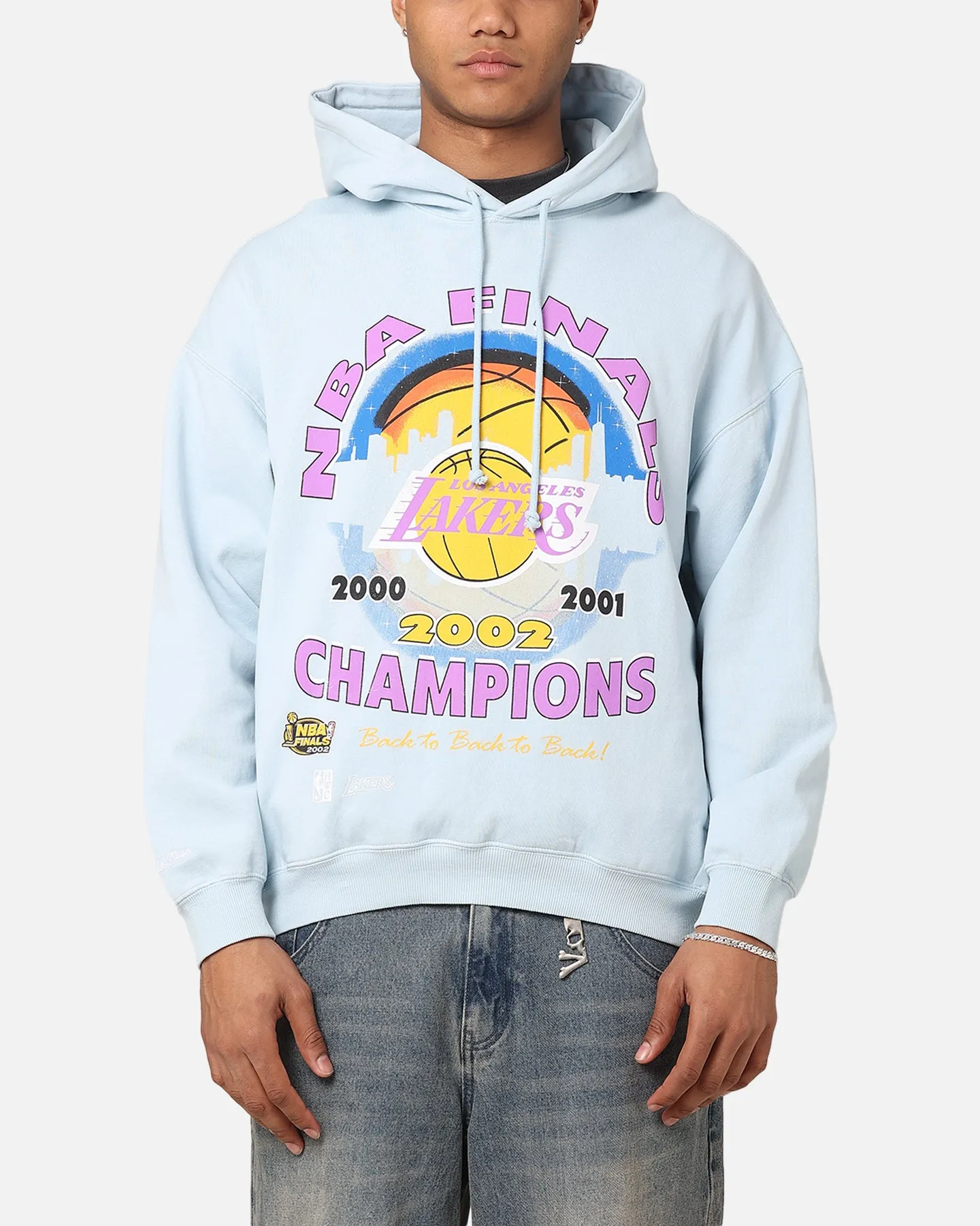 Mitchell & Ness Los Angeles Lakers Finals Champion Hoodie Hellblau