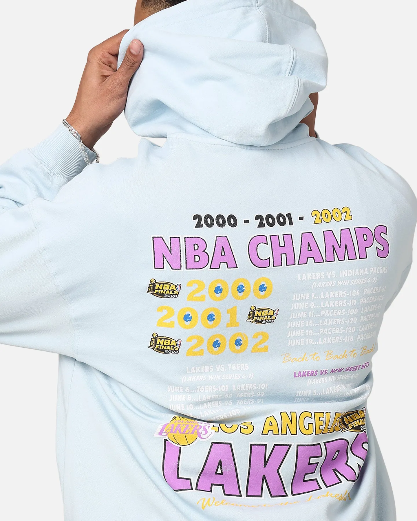 Mitchell & Ness Los Angeles Lakers Finals Champion Hoodie Hellblau