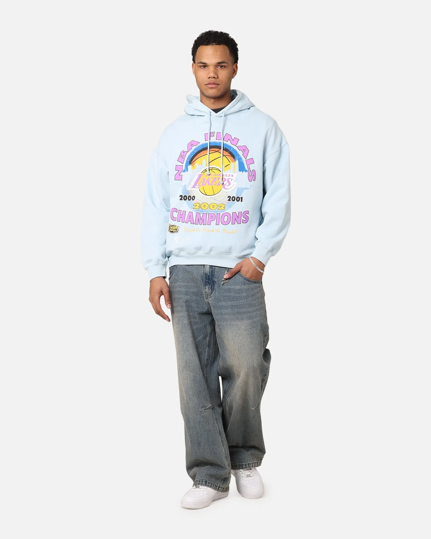 Mitchell & Ness Los Angeles Lakers Finals Champion Hoodie Hellblau