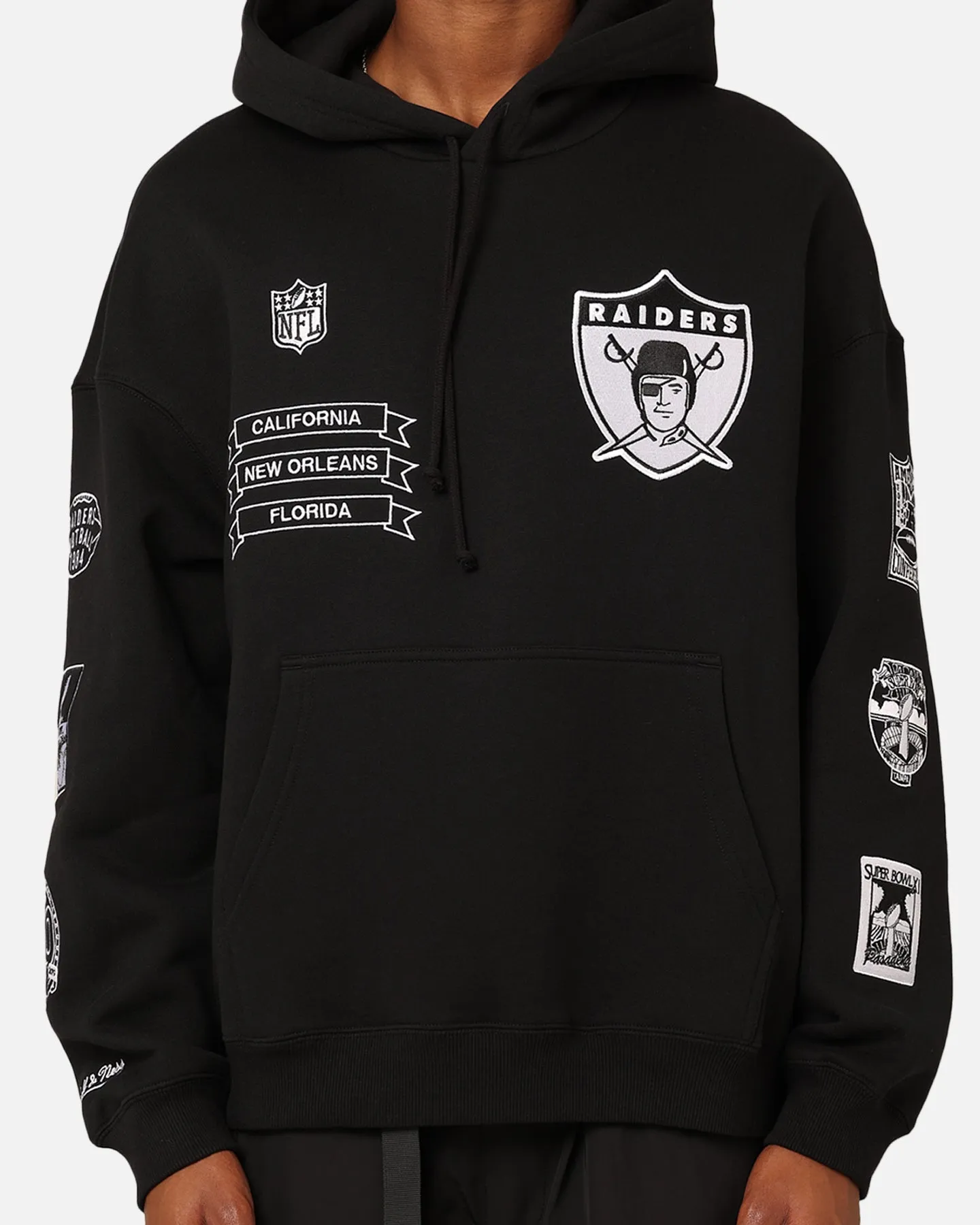 Mitchell & Ness Los Angeles Raiders History Hoodie Vintage Schwarz