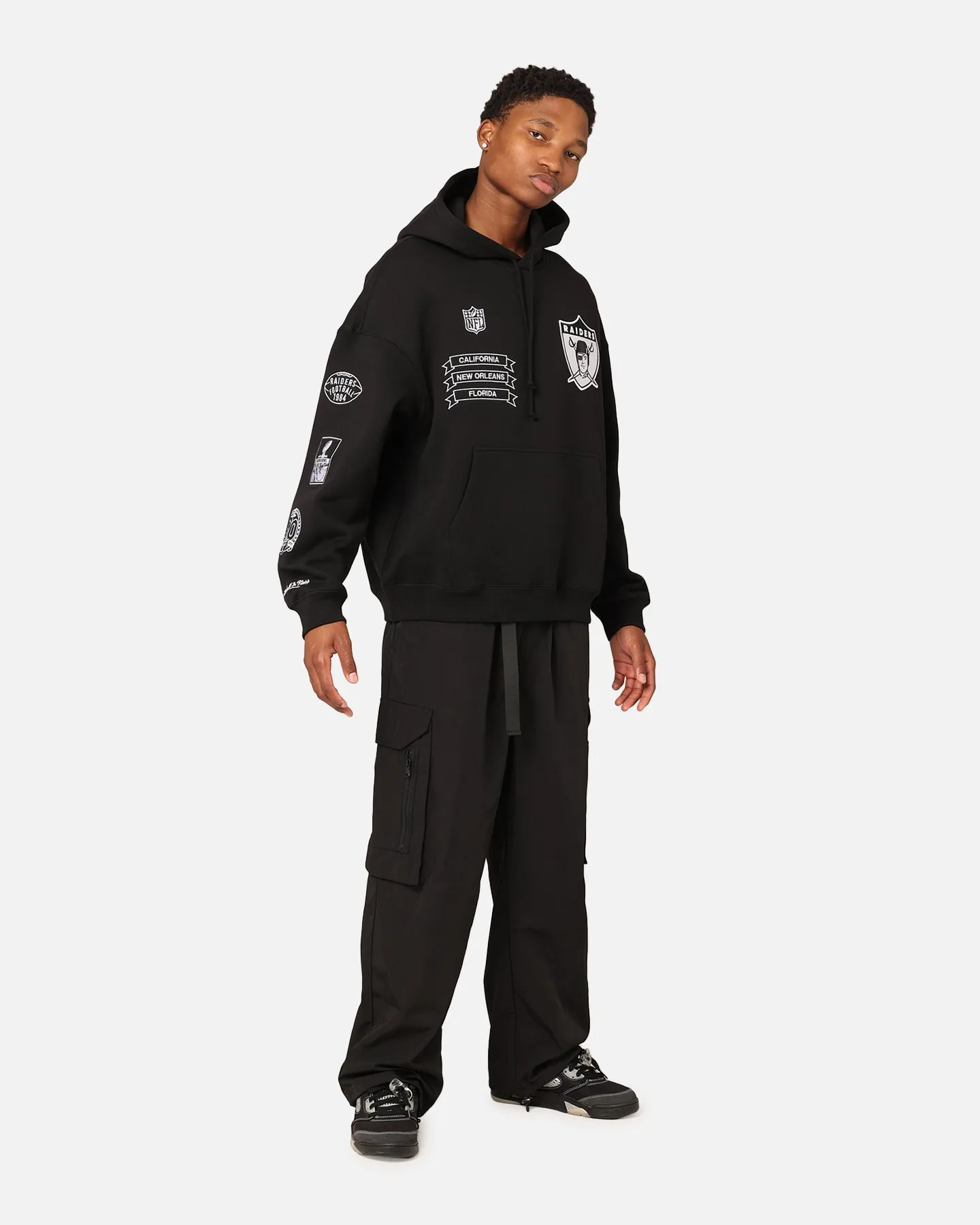 Mitchell & Ness Los Angeles Raiders History Hoodie Vintage Schwarz