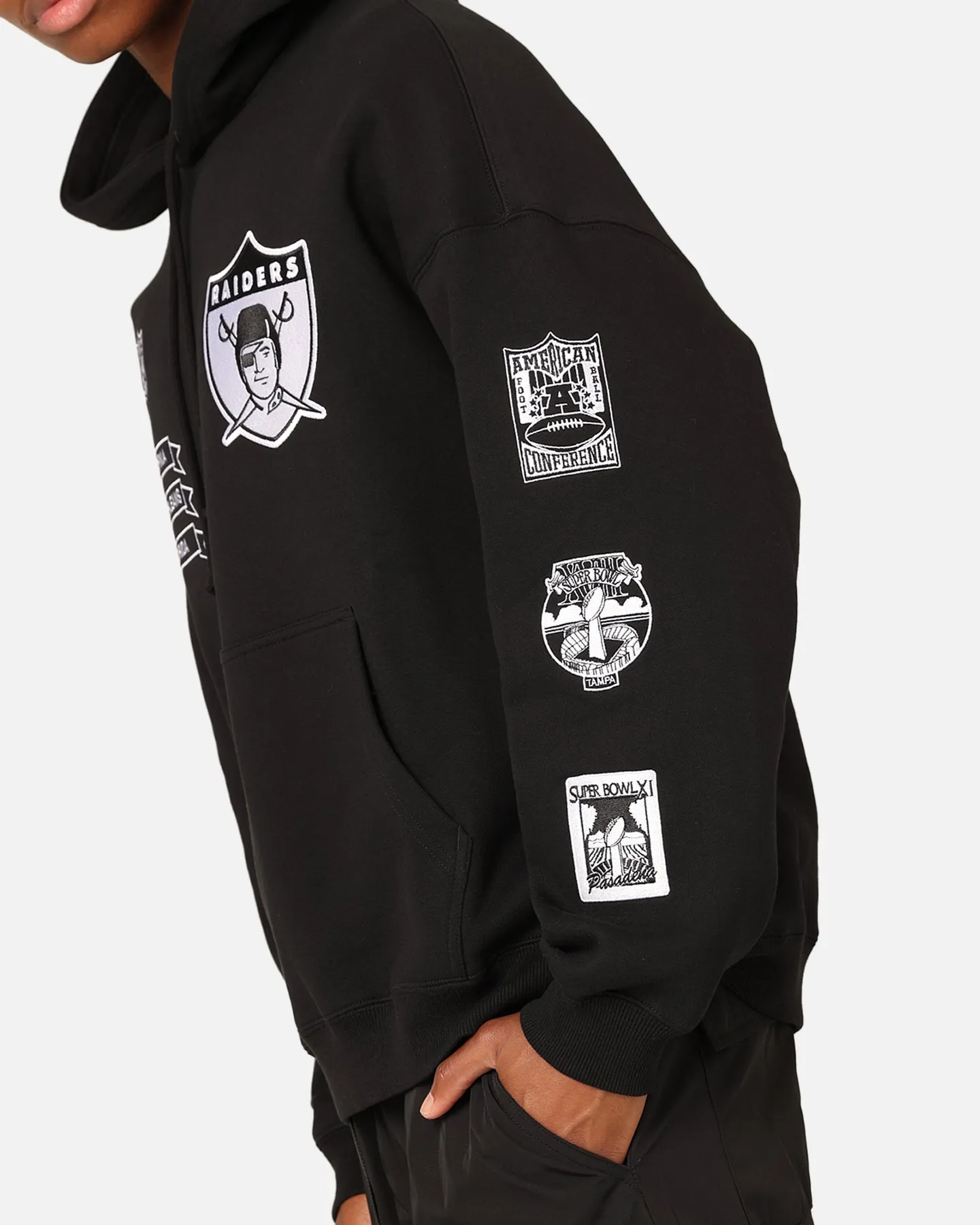 Mitchell & Ness Los Angeles Raiders History Hoodie Vintage Schwarz