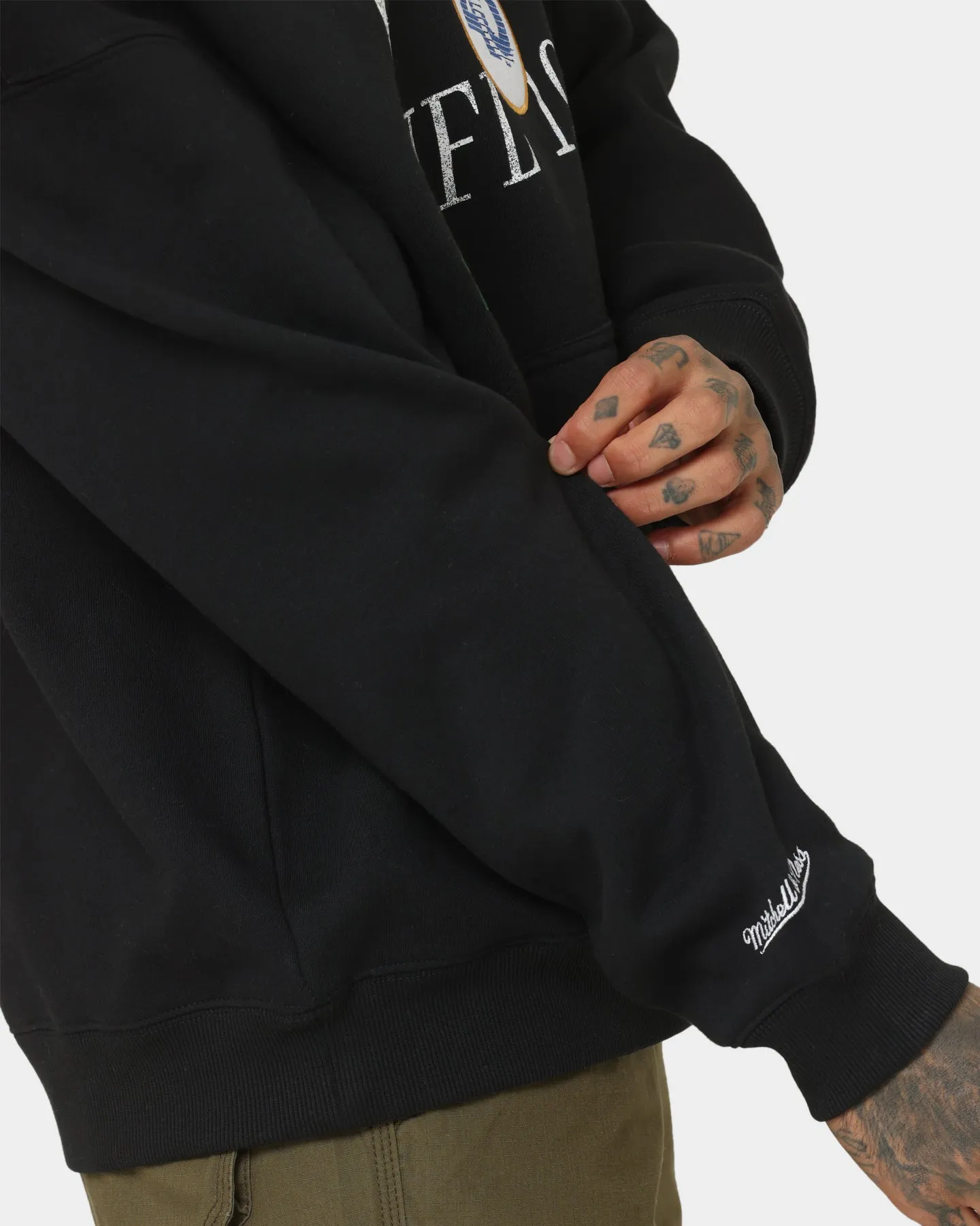 Mitchell & Ness Los Angeles Rams Touchline Kapuzenpullover Vintage Schwarz