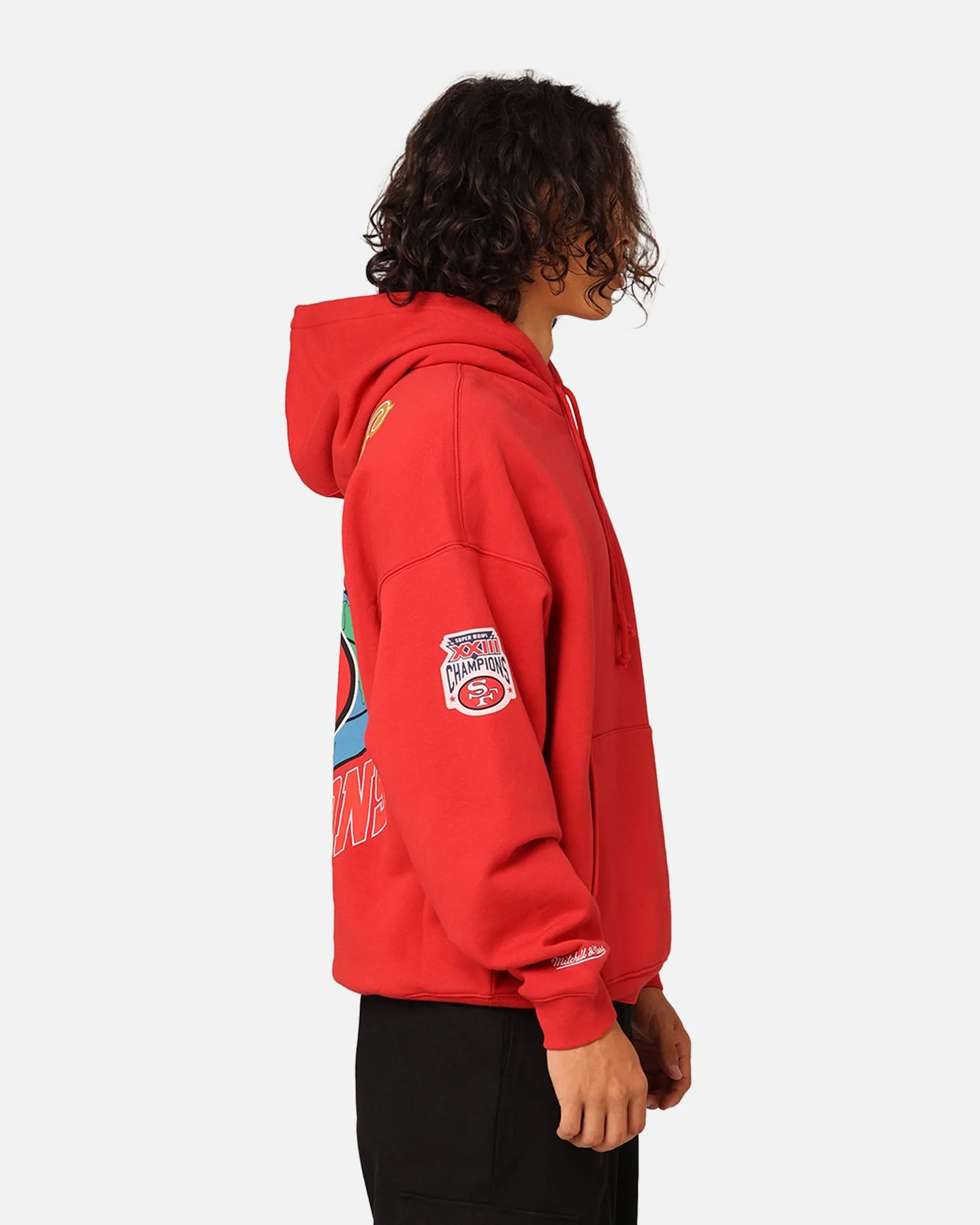 Mitchell & Ness San Francisco 49ers Super Bowl World Hoodie Vintage Rot