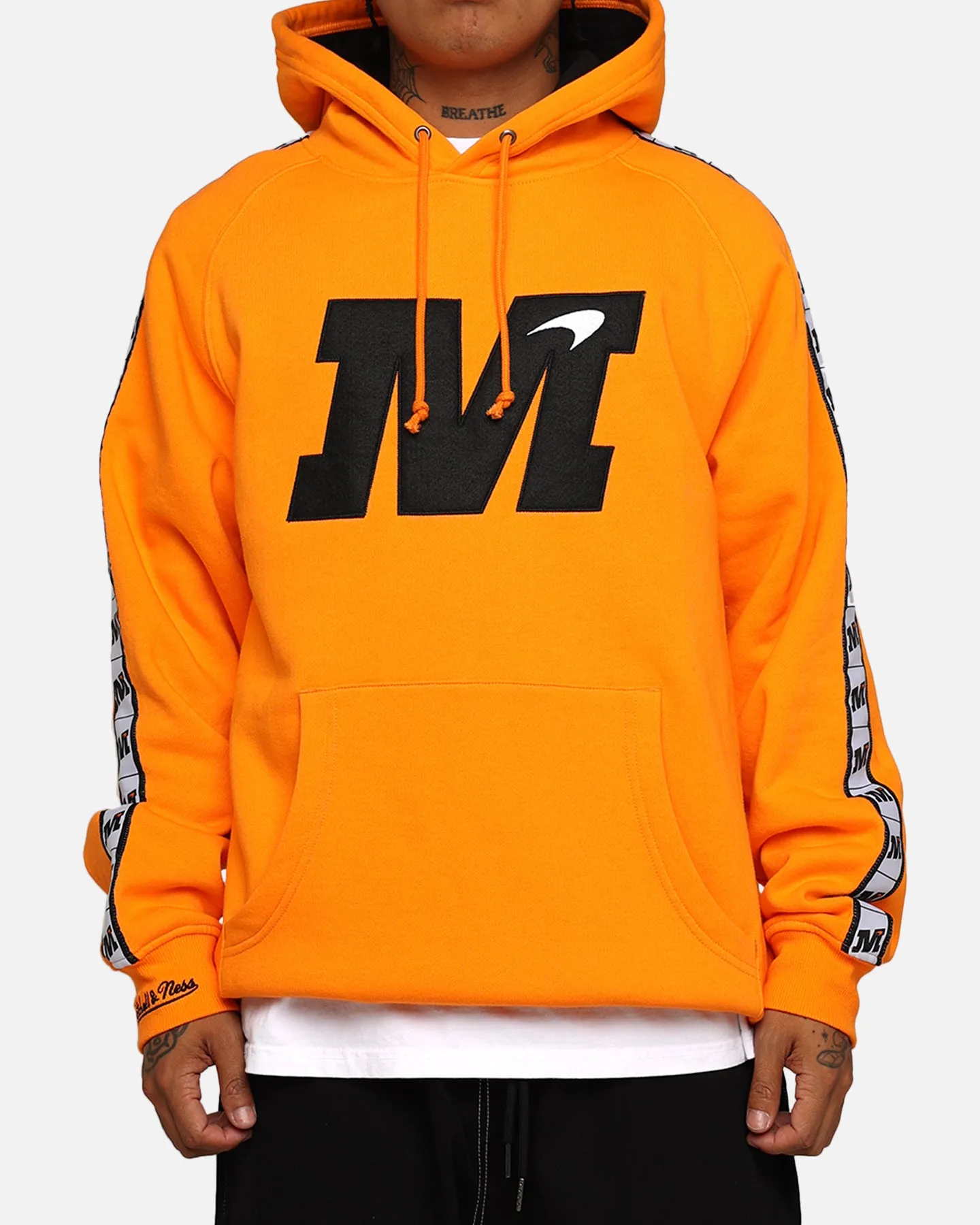Mitchell & Ness X McLaren X Culture Kings Las Vegas Kollektion Big Logo Fleece Hoodie Orange