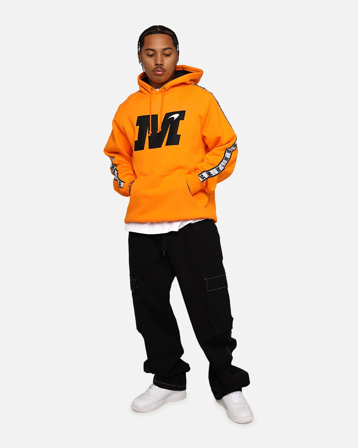 Mitchell & Ness X McLaren X Culture Kings Las Vegas Kollektion Big Logo Fleece Hoodie Orange