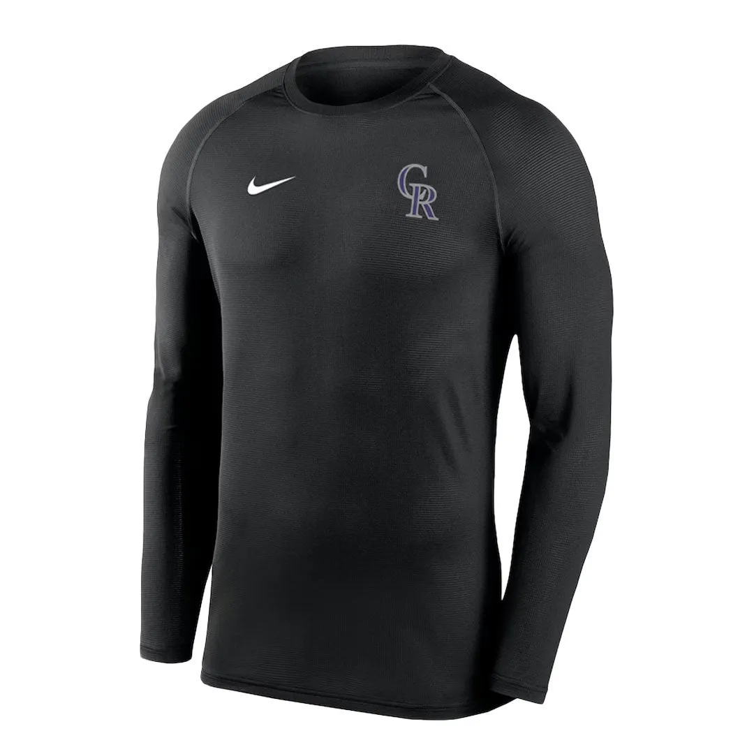 MLB - Herren Colorado Rockies Langarm Unterhemd (NKXH 00A DNV N7J)