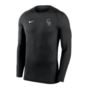MLB - Herren Colorado Rockies Langarm Unterhemd (NKXH 00A DNV N7J)