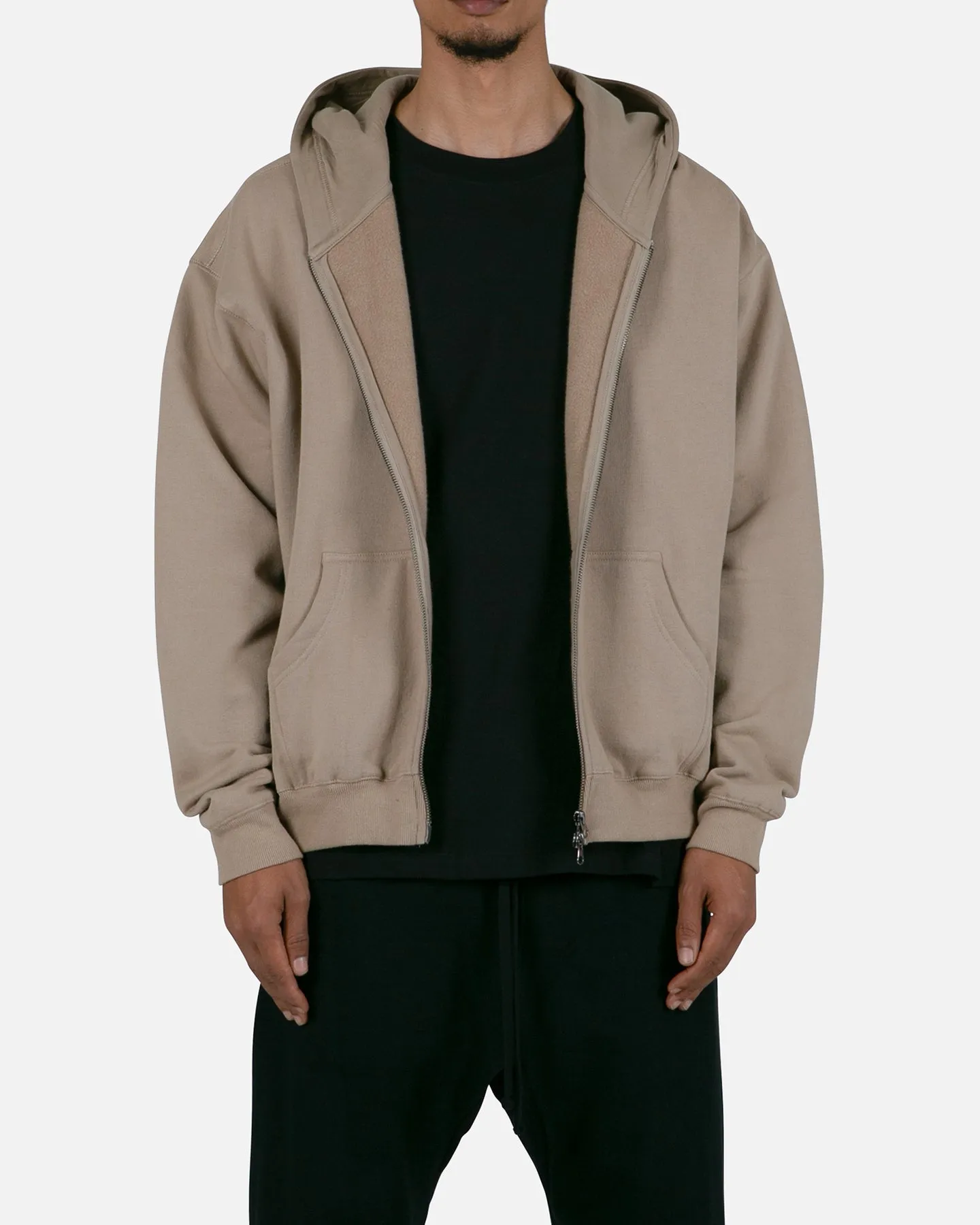 MNML Basic Zip-Up Hoodie Erde