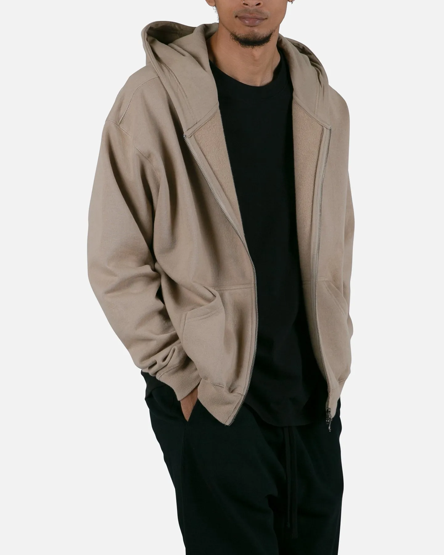 MNML Basic Zip-Up Hoodie Erde