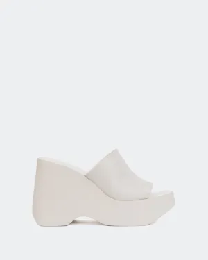 Moos Off-White Leder