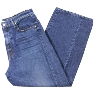 Damen Jeans mit weiter Beinweite und engem Bund