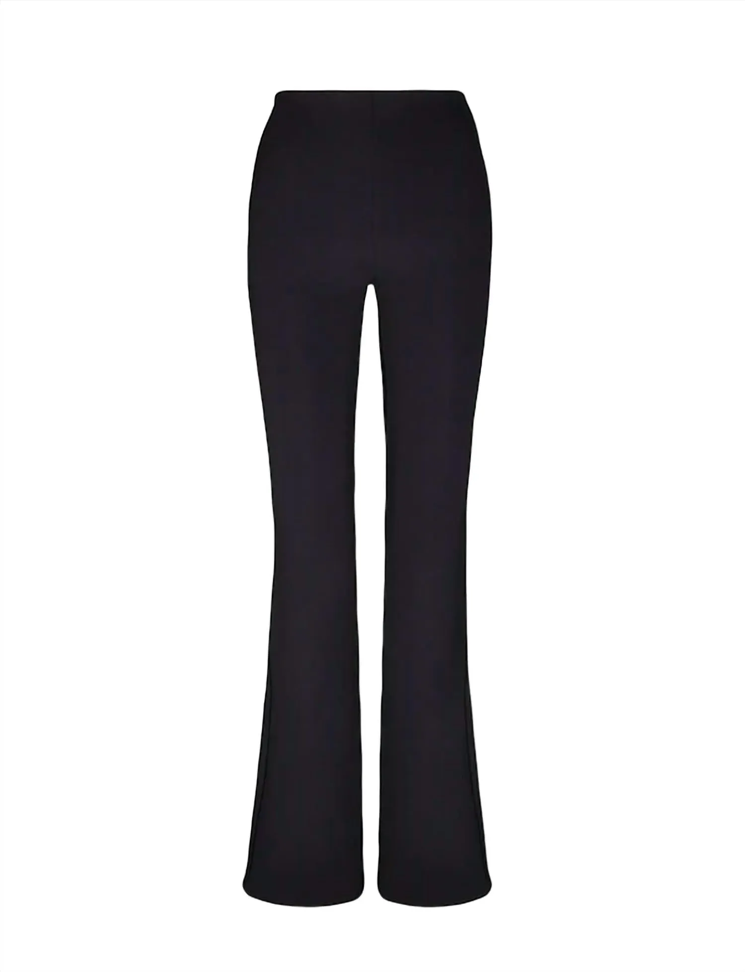 Neoprene Schlaghose in Schwarz