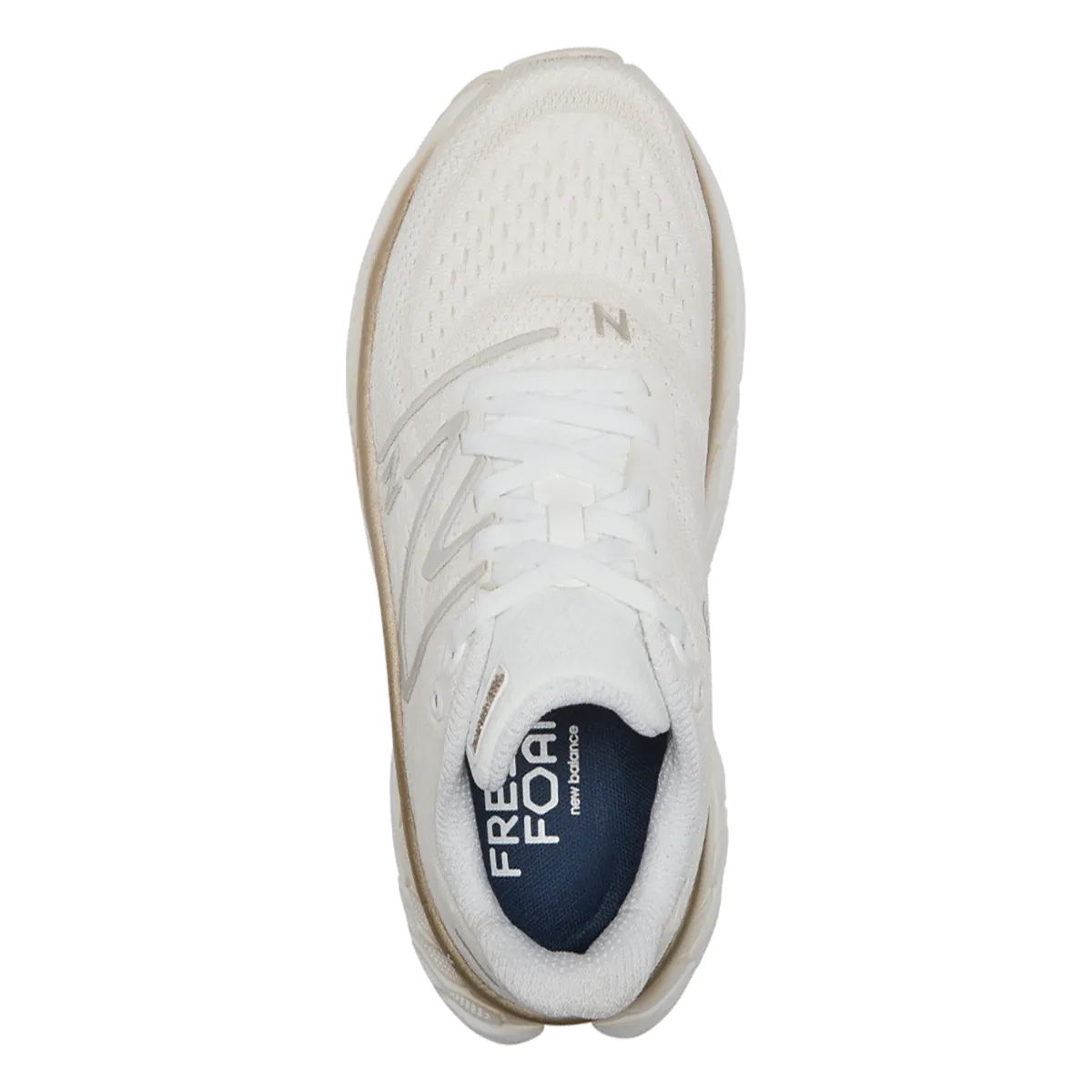 New Balance Fresh Foam X More V4 - Weiß - Gold Metallic - Moonbeam
