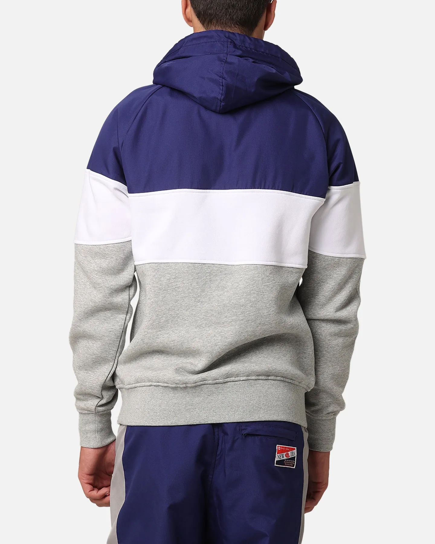 New Era Los Angeles Dodgers Viertel-Reißverschluss Hoodie Dunkelblau