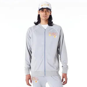 New Era Sportjacken & Mäntel LA Lakers NBA Schriftzug Graue Trainingsjacke