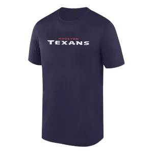 NFL - Herren Houston Texans Primärfarbe Wordmark T-Shirt (N922 41L 8V CLJ)