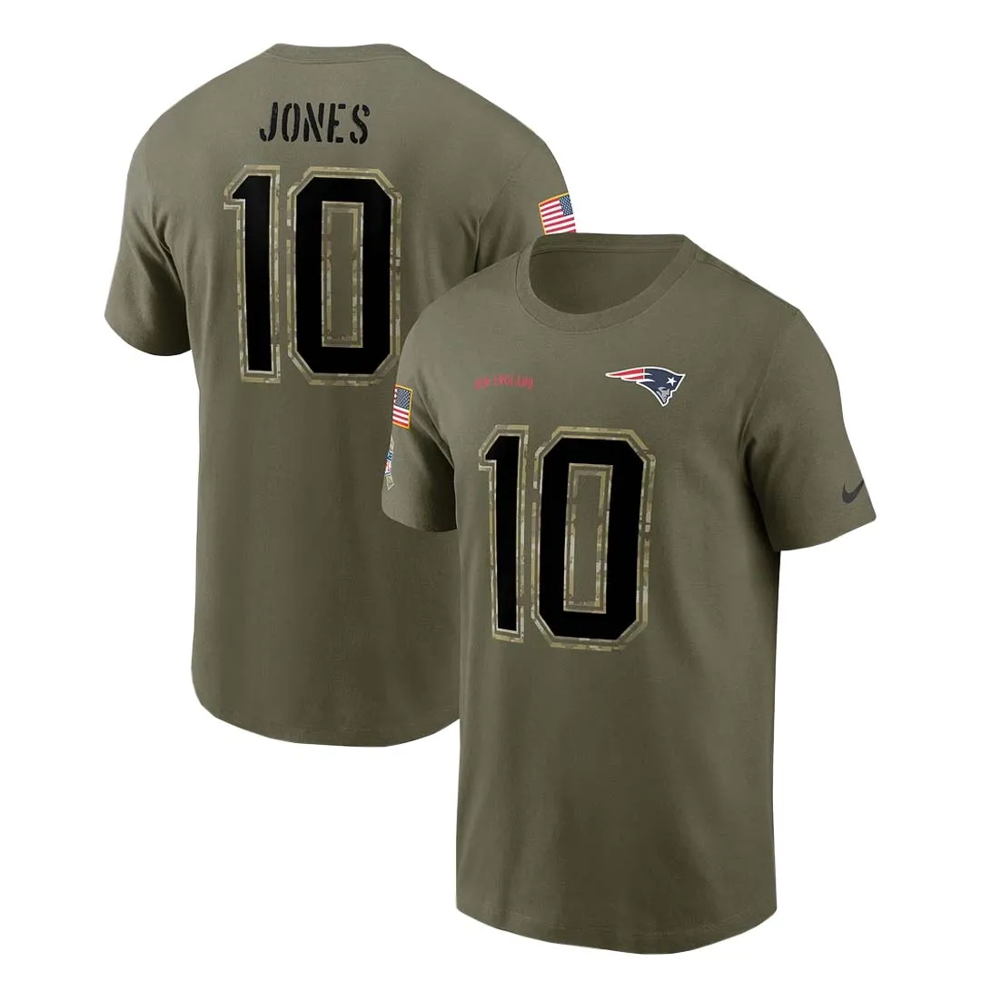 NFL - Herren New England Patriots Mac Jones Salute to Service T-Shirt (N199 2DH F3L 001)