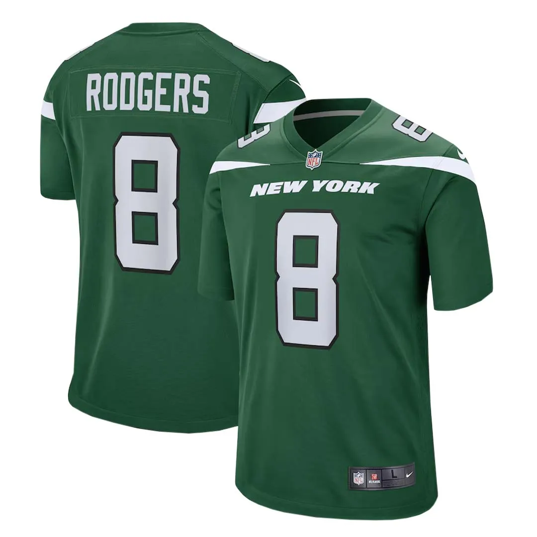 NFL - Herren New York Jets Aaron Rodgers Spieltrikot (67NM NJGH 9ZF 00S)