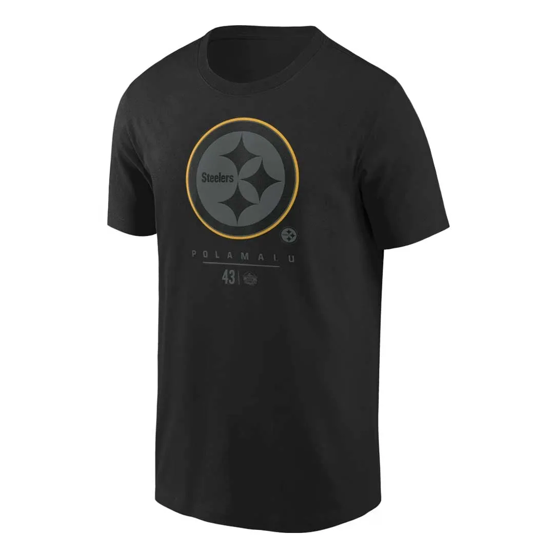 NFL - Herren Pittsburgh Steelers Troy Polamalu Kurzarm T-Shirt (QF6E 127A W6M 000)
