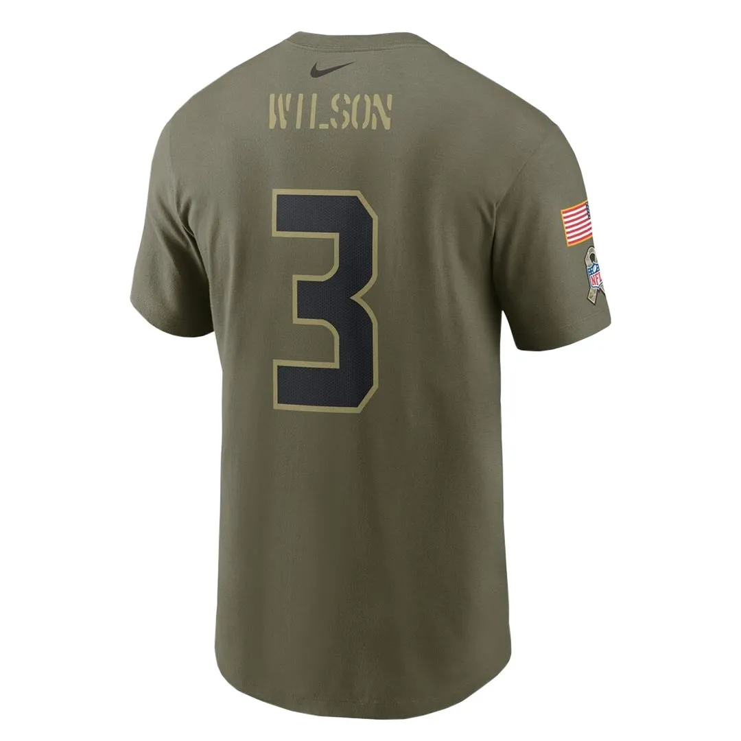 NFL - Herren Seattle Seahawks Russell Wilson Salute to Service T-Shirt (N199 2DH F3U A2A)