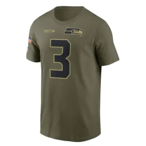 NFL - Herren Seattle Seahawks Russell Wilson Salute to Service T-Shirt (N199 2DH F3U A2A)