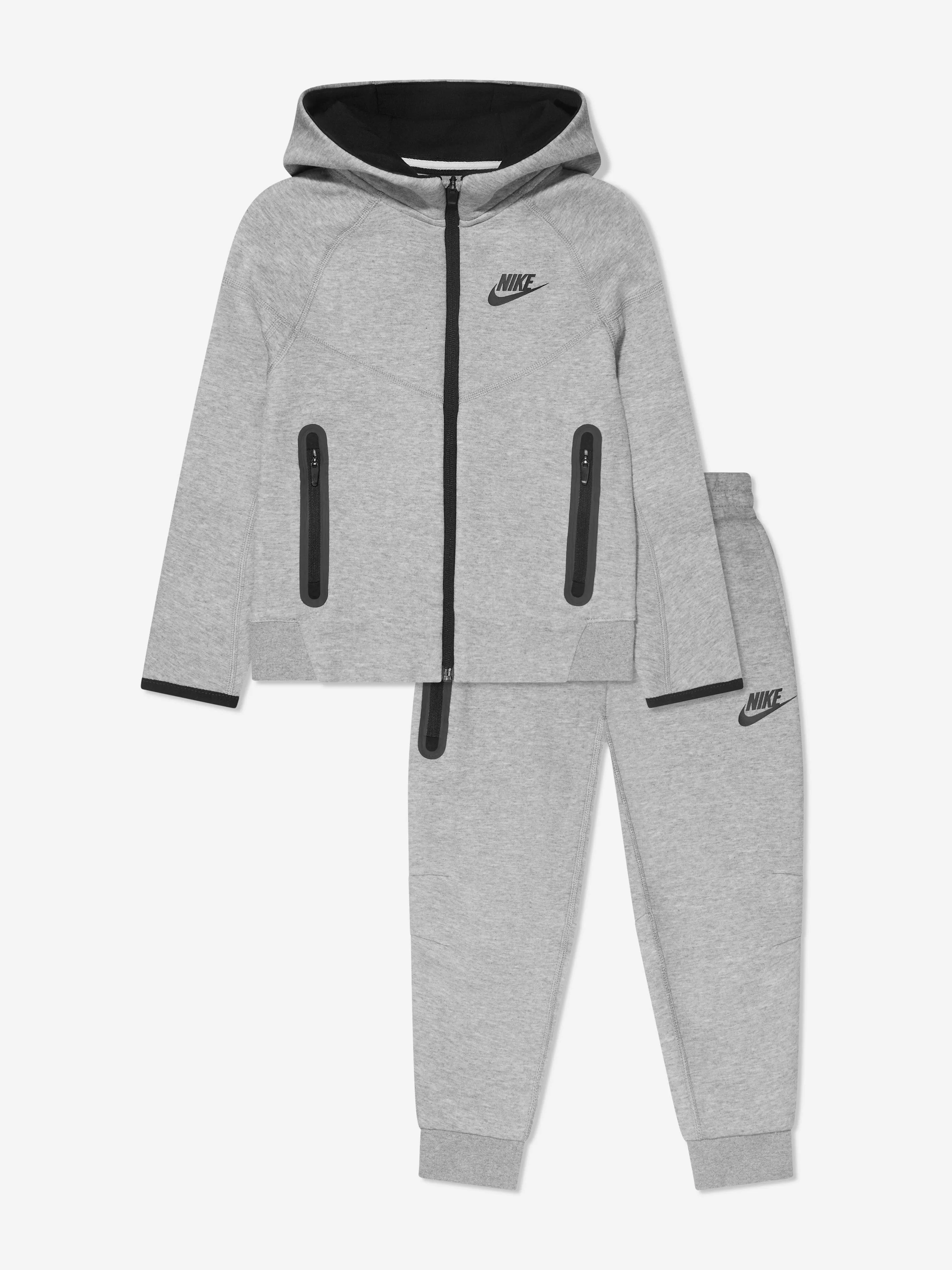 Nike Jungen Tech Fleece Kapuzen-Jogginganzug in Grau