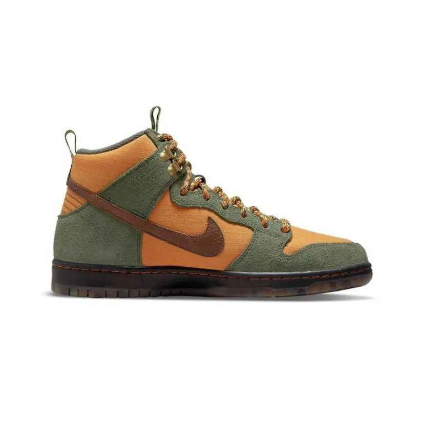 Nike SB Dunk High Pass~Port Arbeitsstiefel Passport Armeegrün/Braun/Schwarz Nike Dunk