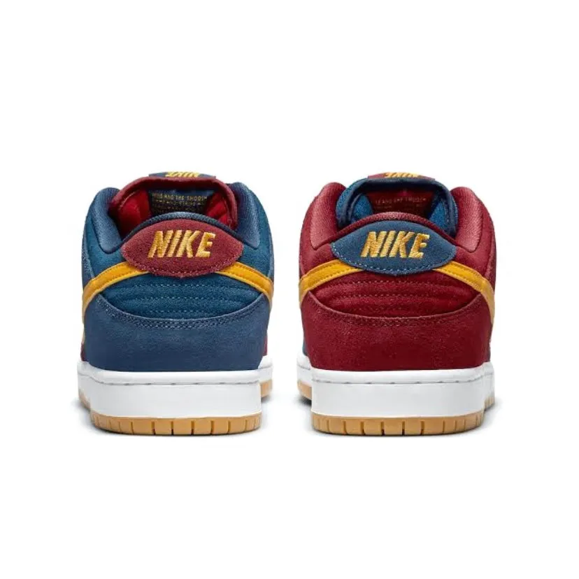 Nike SB Dunk Low Pro Premium Barcelona Navy University Gold Gym Red Nike Dunk