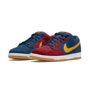 Nike SB Dunk Low Pro Premium Barcelona Navy University Gold Gym Red Nike Dunk