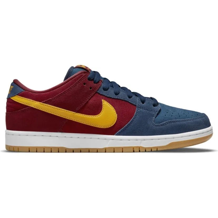 Nike SB Dunk Low Pro Premium Barcelona Navy University Gold Gym Red Nike Dunk