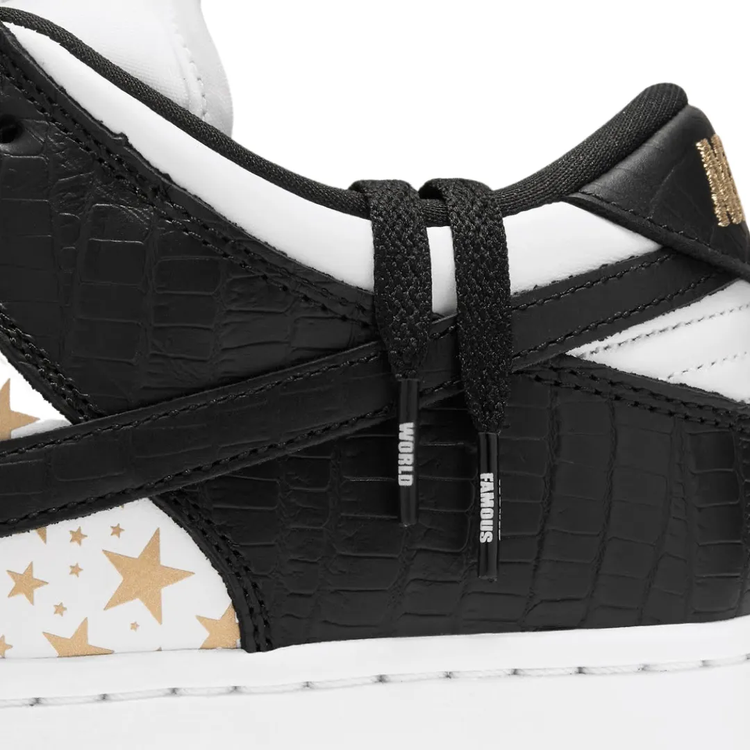 Nike SB Dunk Low Supreme Sterne Weiß Schwarz Metallic Gold (2021) Nike Dunk