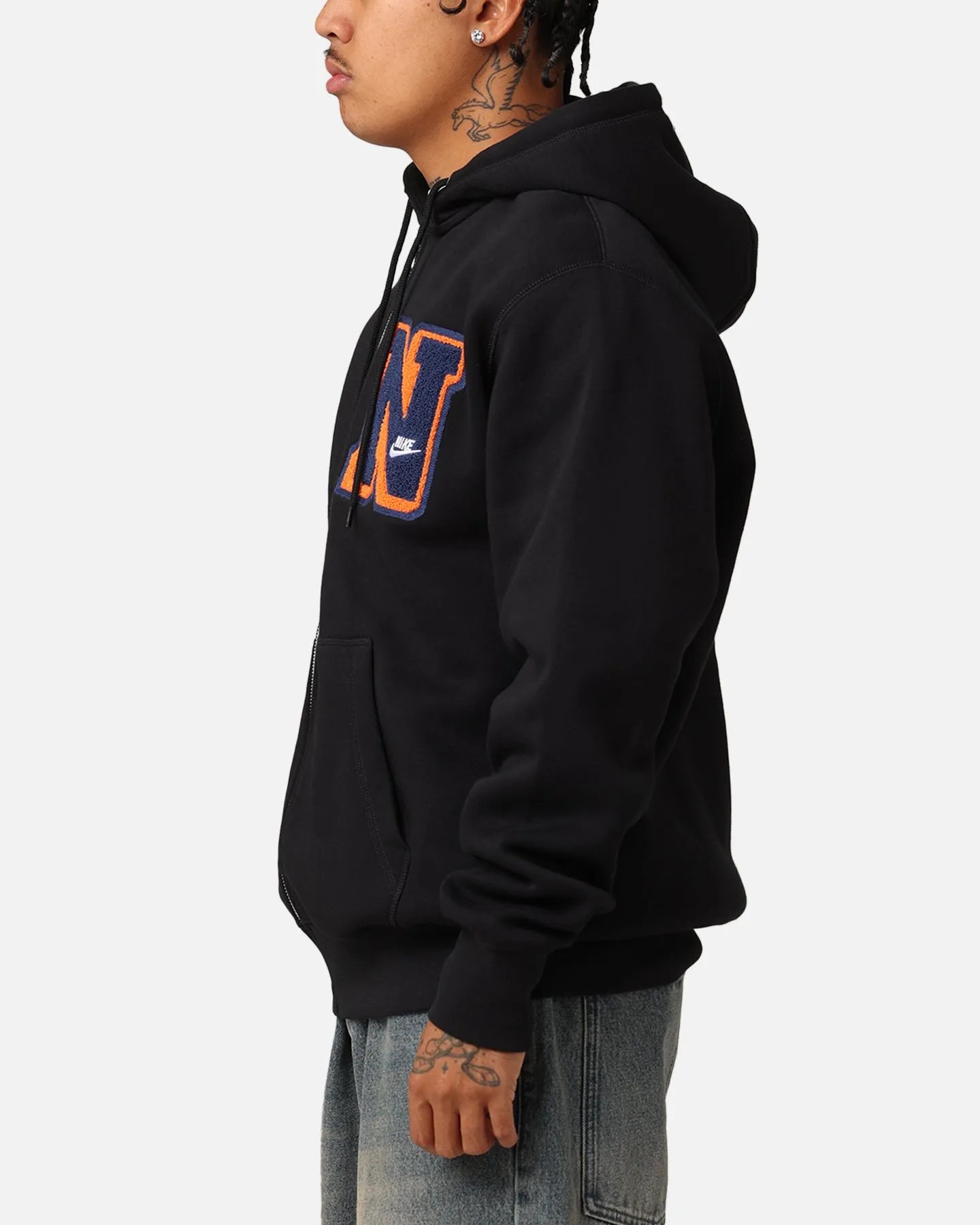 Nike Sportswear Club Essential Reißverschluss-Hoodie Schwarz