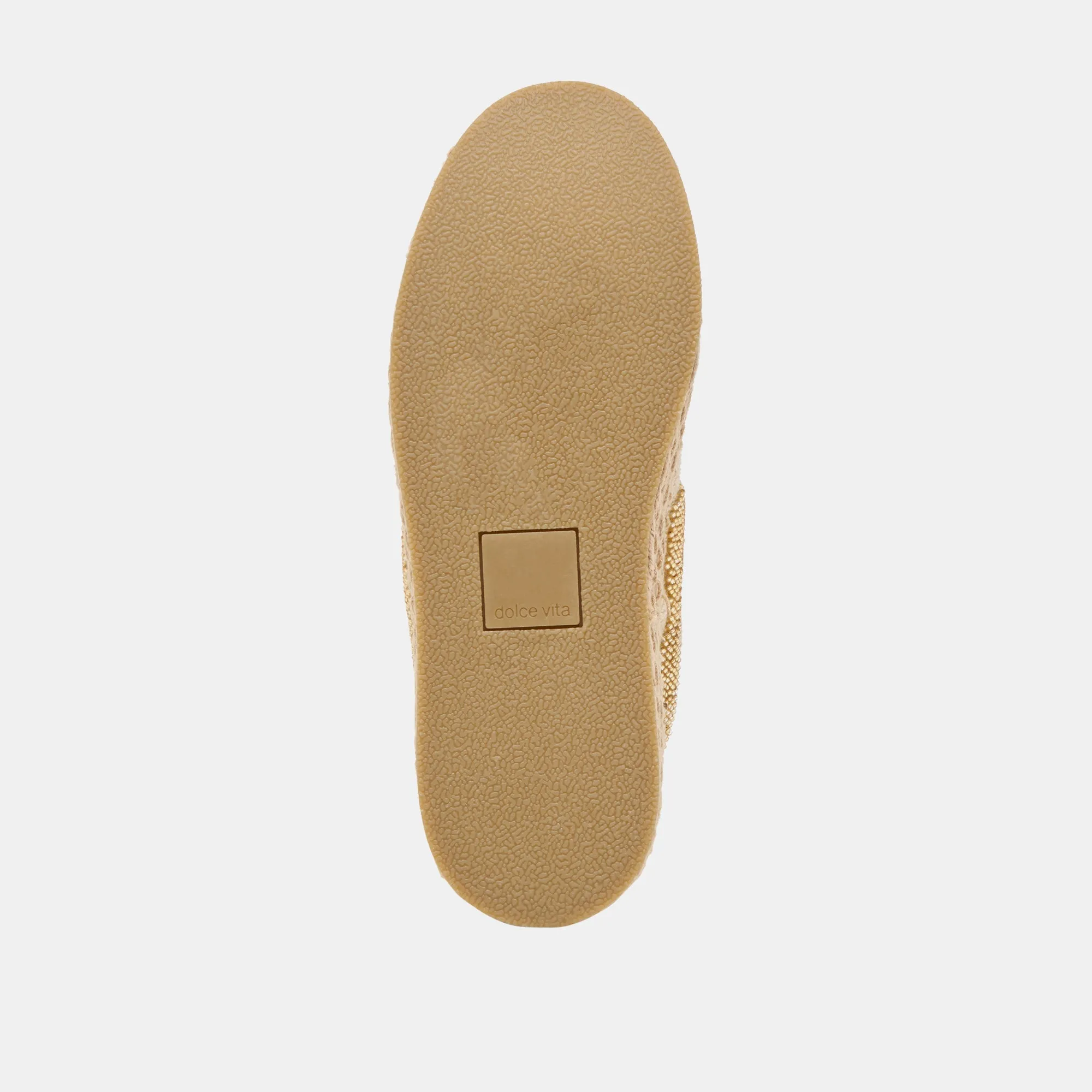 HINWEIS ESPADRILLE PERLEN SNEAKER GOLD MULTI BURAP