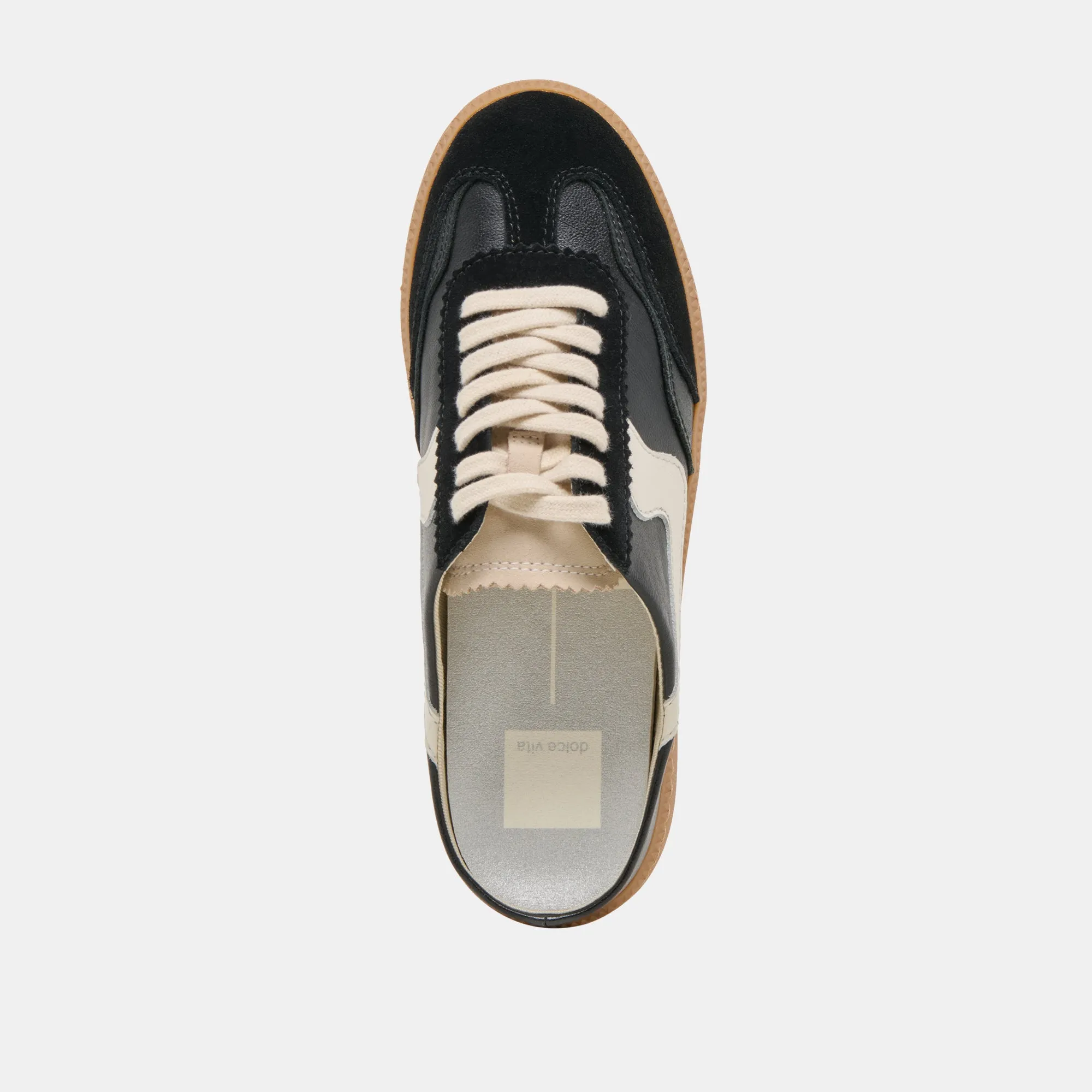 HINWEIS SLIDE SNEAKERS SCHWARZES WILDLEDER