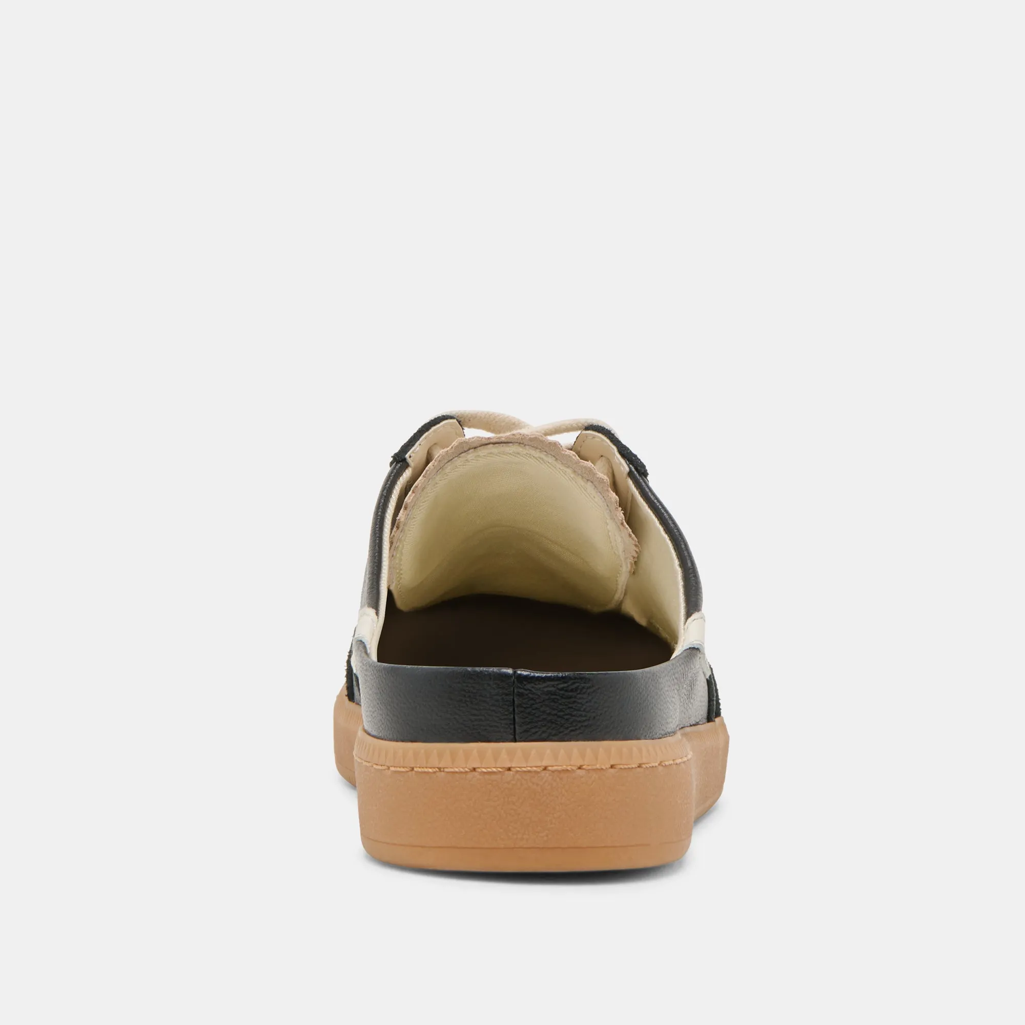 HINWEIS SLIDE SNEAKERS SCHWARZES WILDLEDER